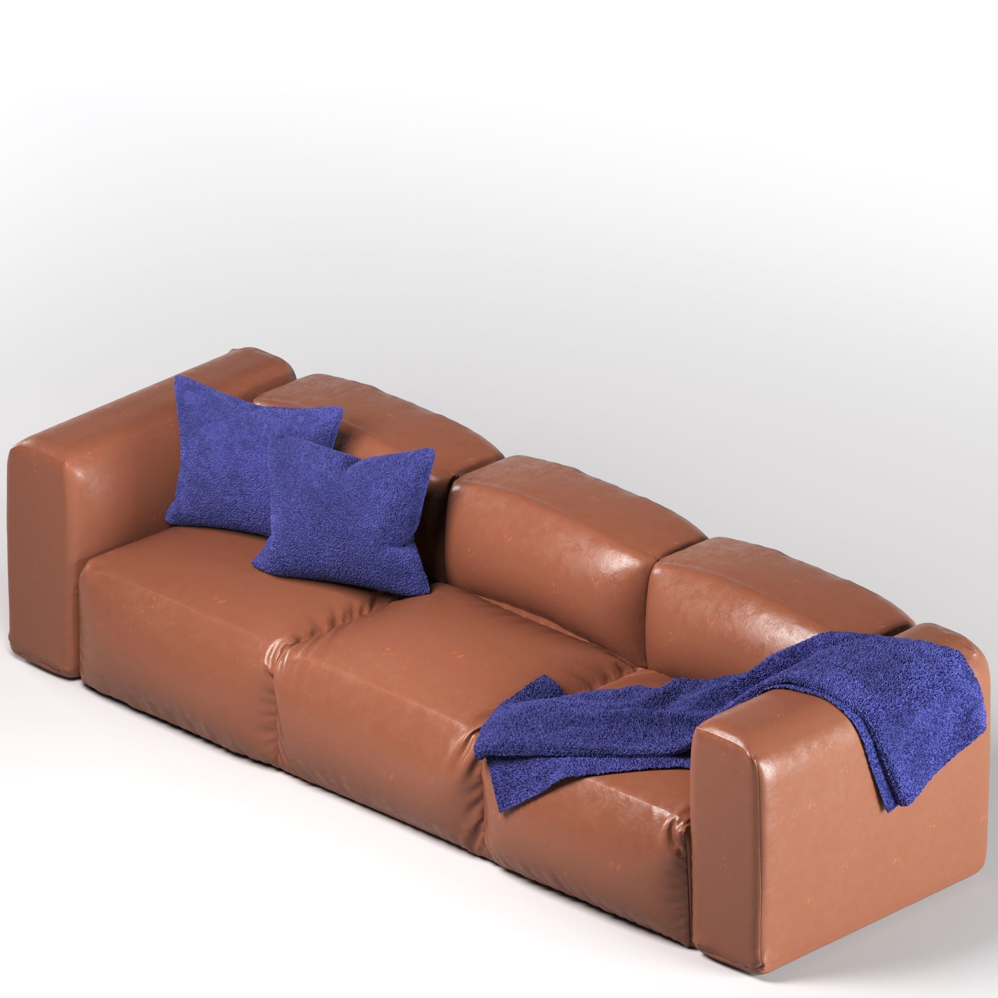 Italian sofa 3D model_3