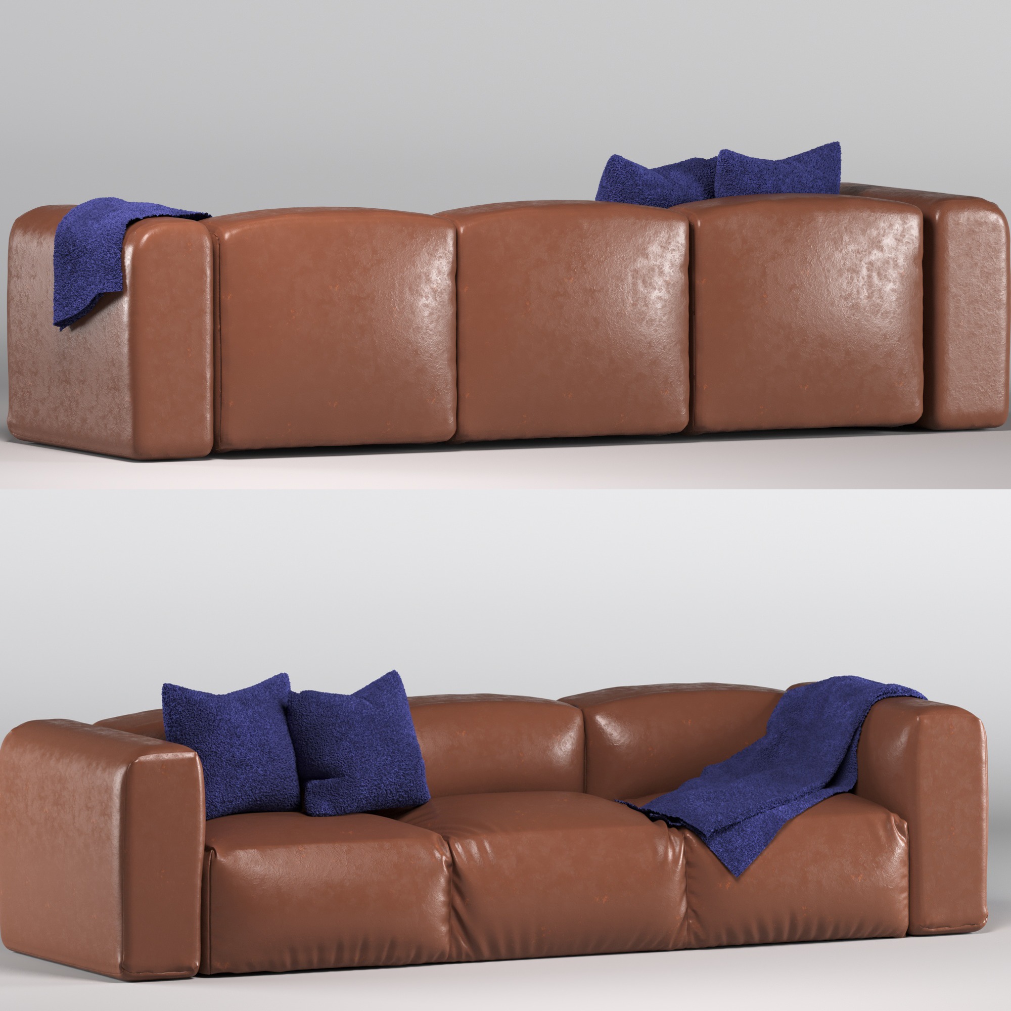 Italian sofa 3D model_2