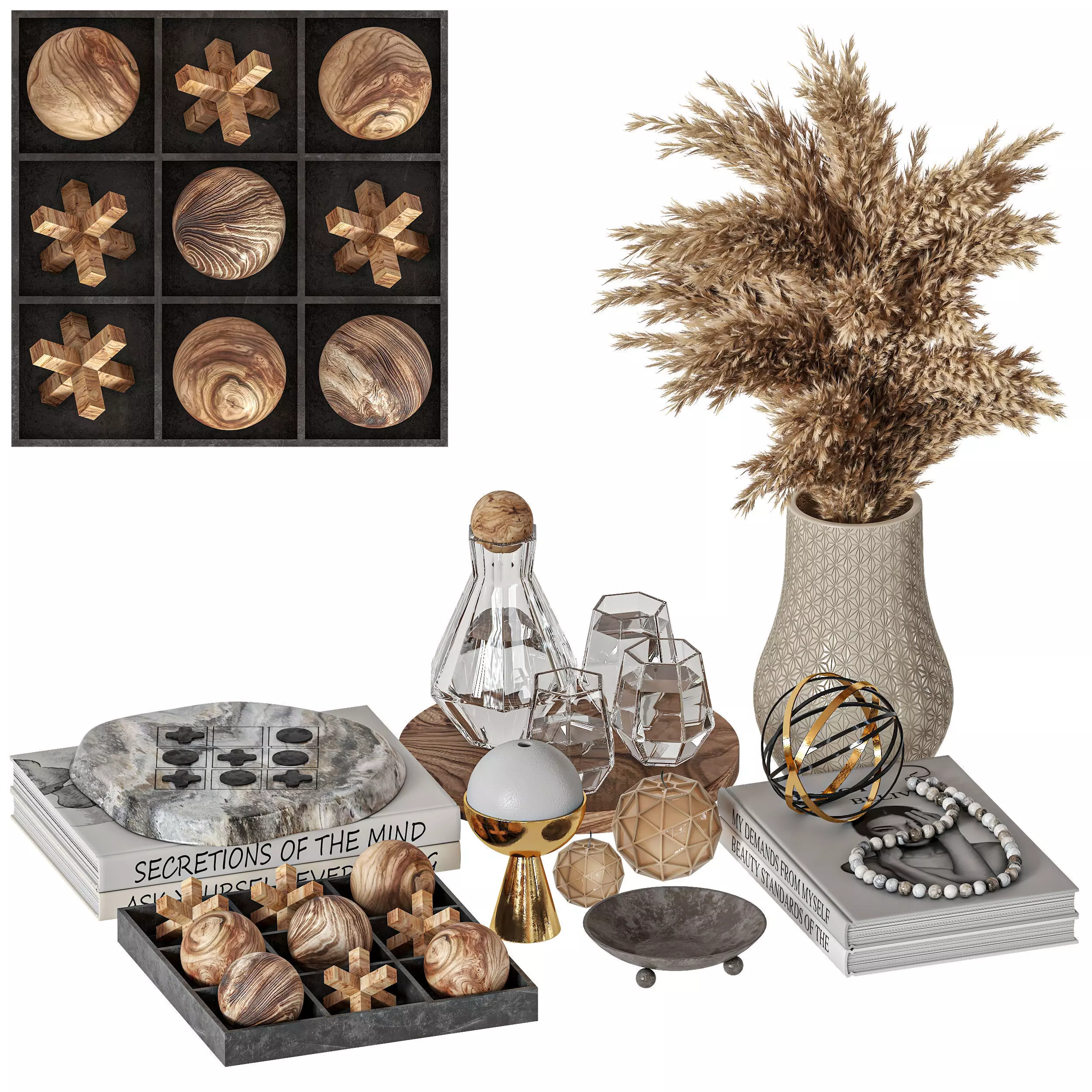 Decorative set 05 3D model_0