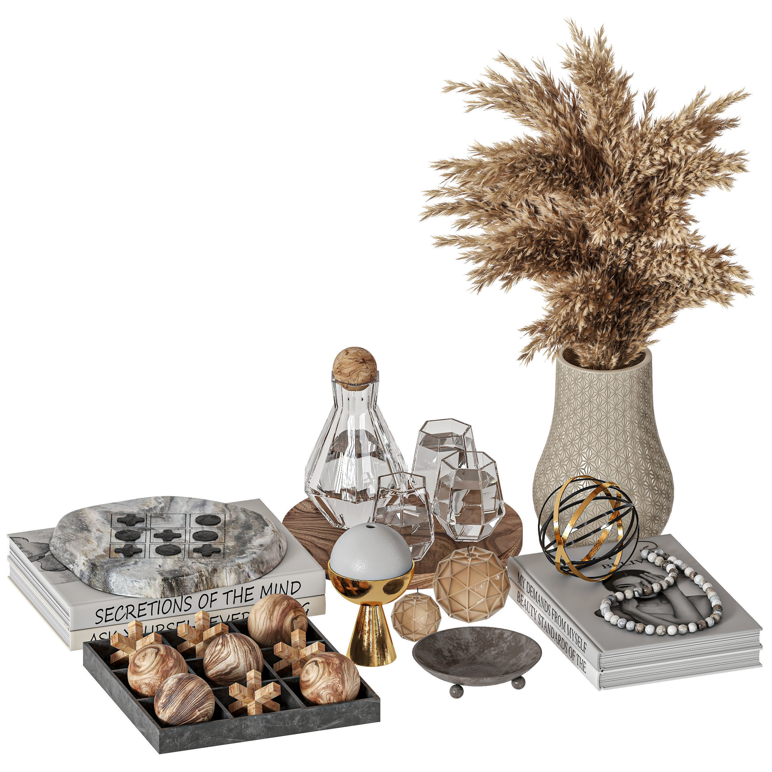 Decorative set 05 3D model_1