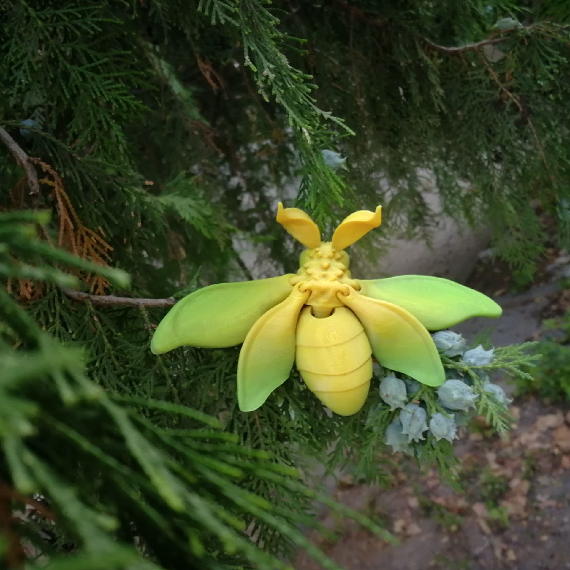 Realistic spongy moth 3D print model_4