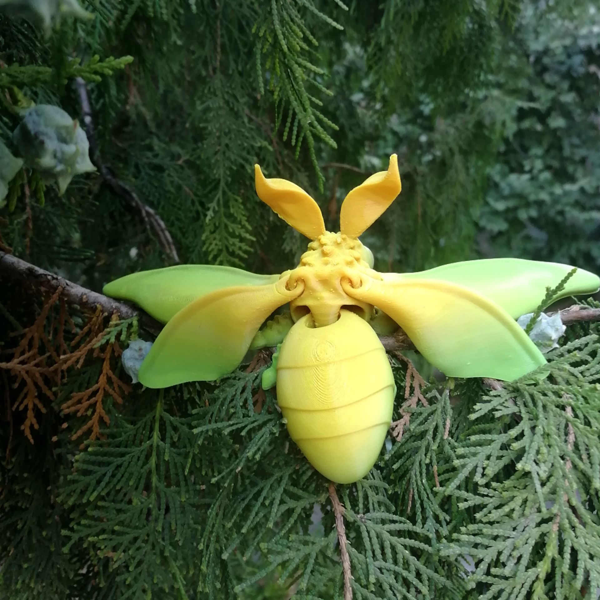 Realistic spongy moth 3D print model_5