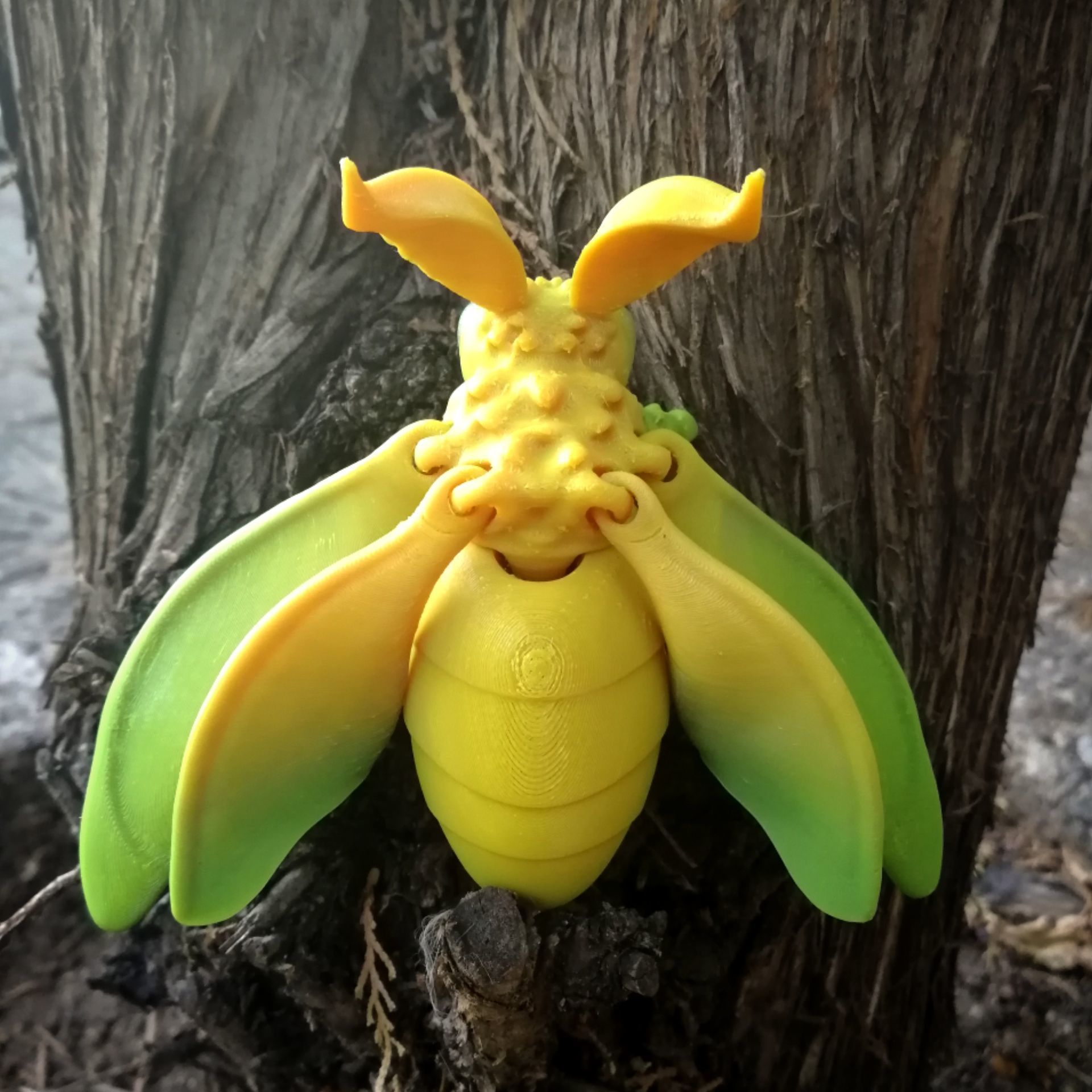 Realistic spongy moth 3D print model_10