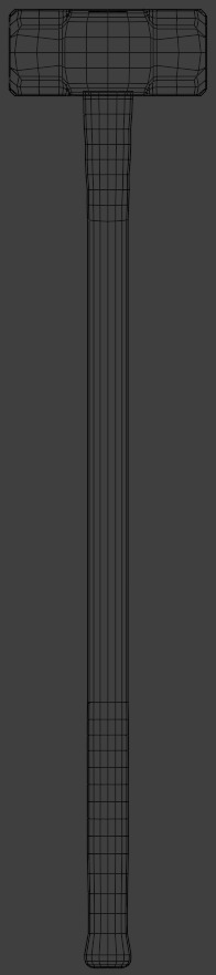 4K High Polly Industrial Sledge Hammer 3D model_6