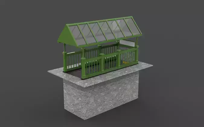 Subway Entrance 3D model