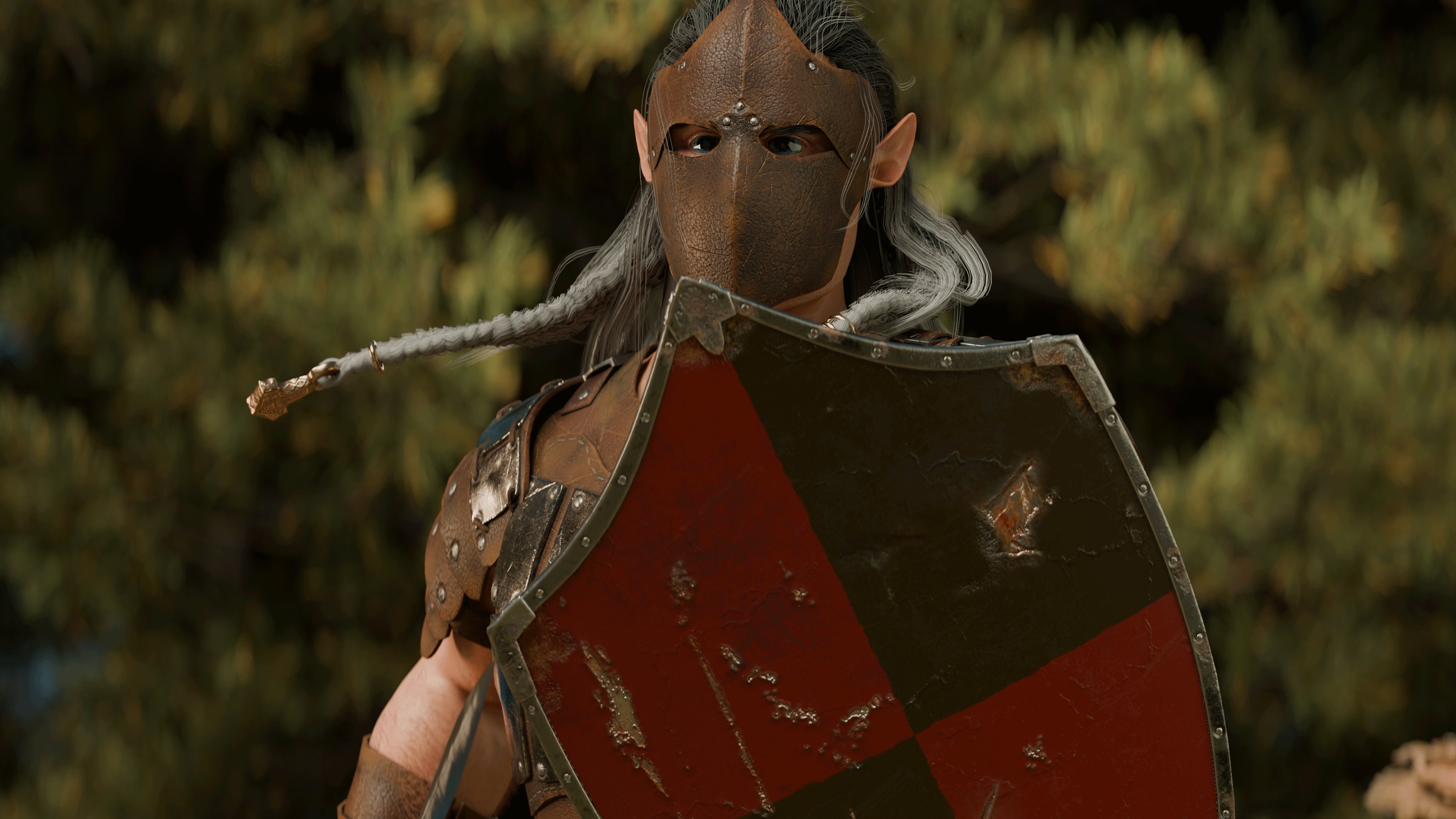 Cantaur Warrior-Warrior-Berserk-Centaur Low-poly 3D model_4