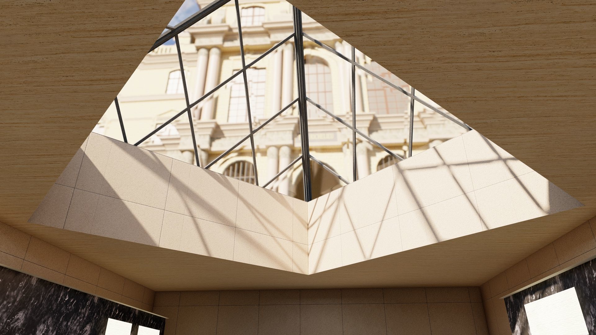 Louvre museum with interior 3D model_20