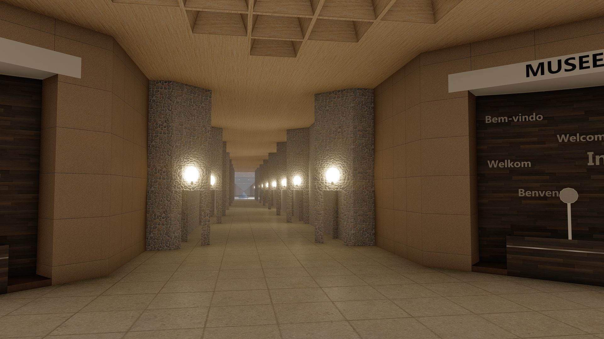 Louvre museum with interior 3D model_18