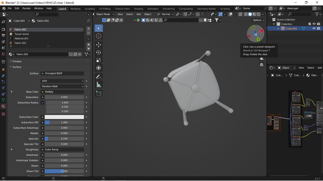  Modern Boucle Dining Chair  Stylish and Minimalist Design 3D model_21