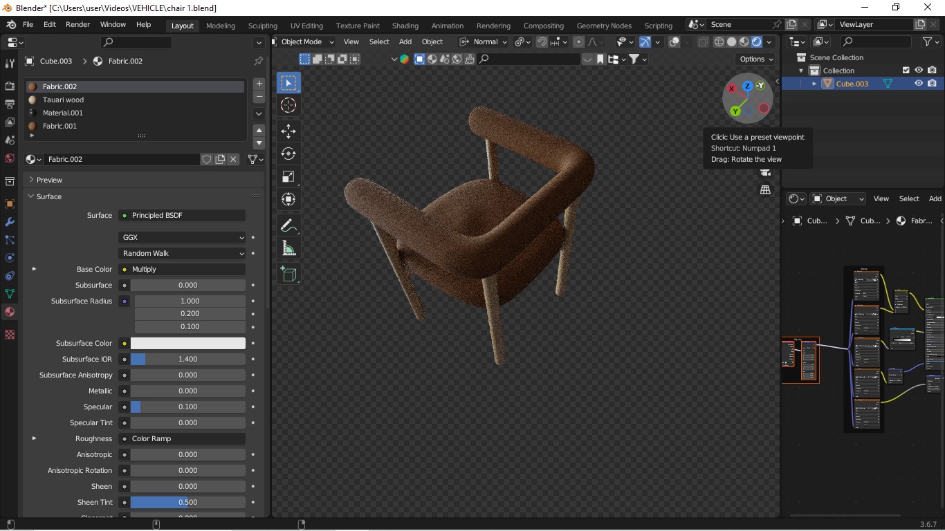  Modern Boucle Dining Chair  Stylish and Minimalist Design 3D model_15