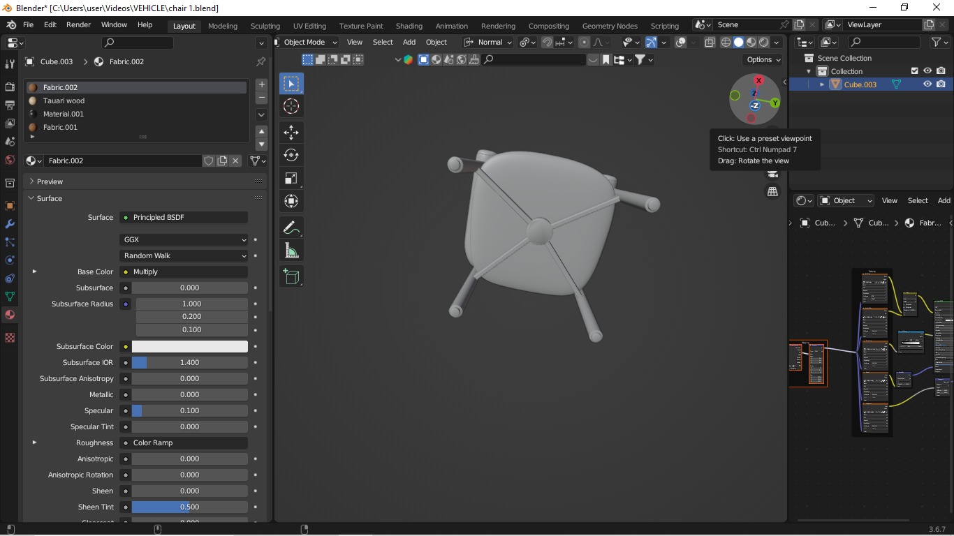  Modern Boucle Dining Chair  Stylish and Minimalist Design 3D model_27