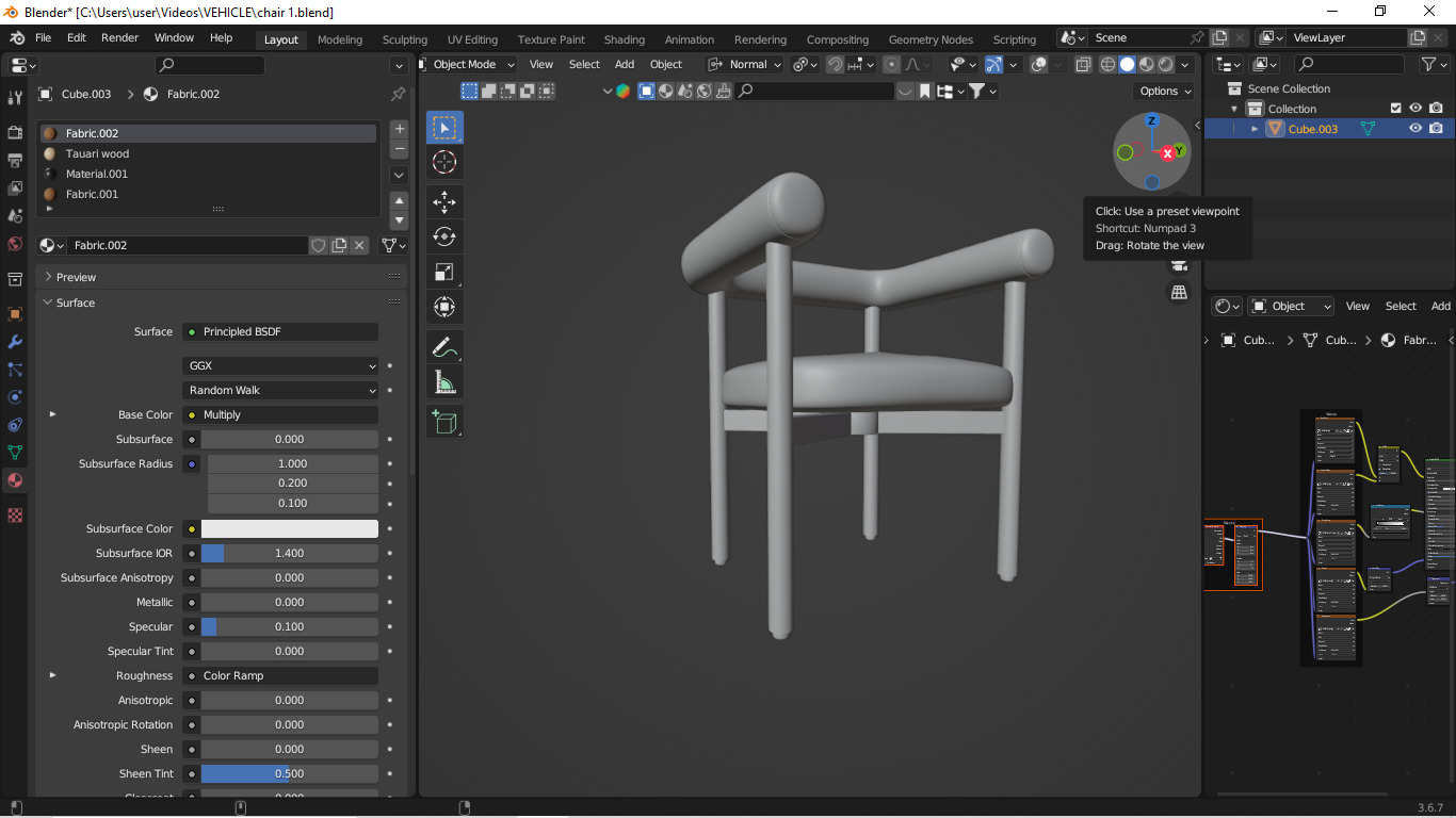  Modern Boucle Dining Chair  Stylish and Minimalist Design 3D model_31