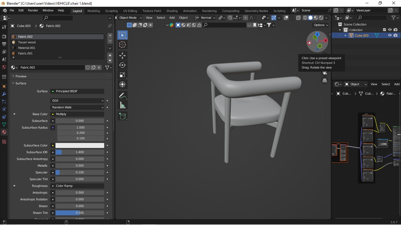  Modern Boucle Dining Chair  Stylish and Minimalist Design 3D model_18