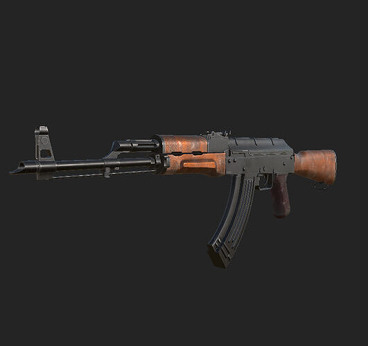 AK-47 - Game Ready Low-poly 3D model