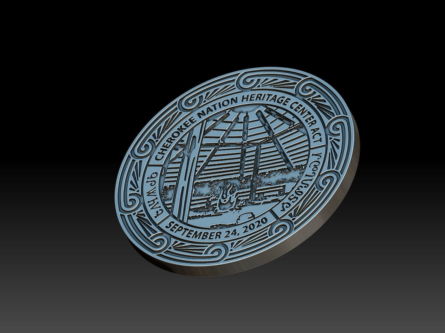 Cherokee Emblems 11 pcs 3D print model_20