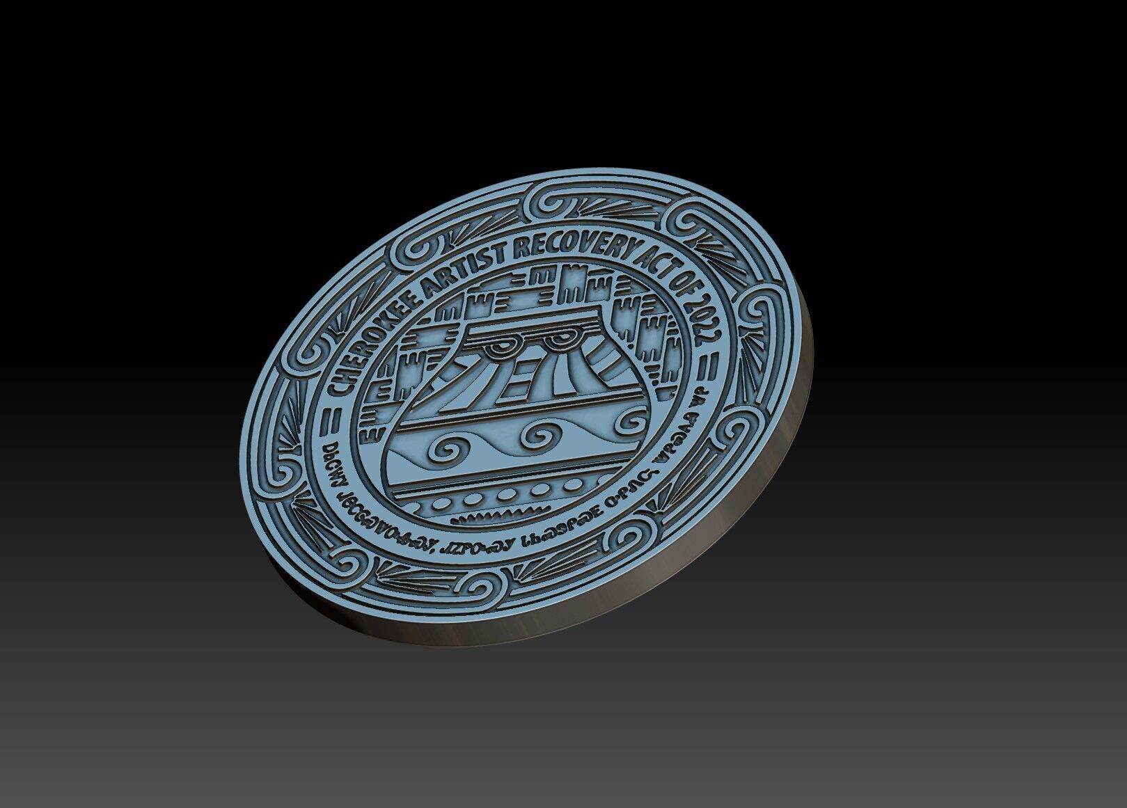Cherokee Emblems 11 pcs 3D print model_17