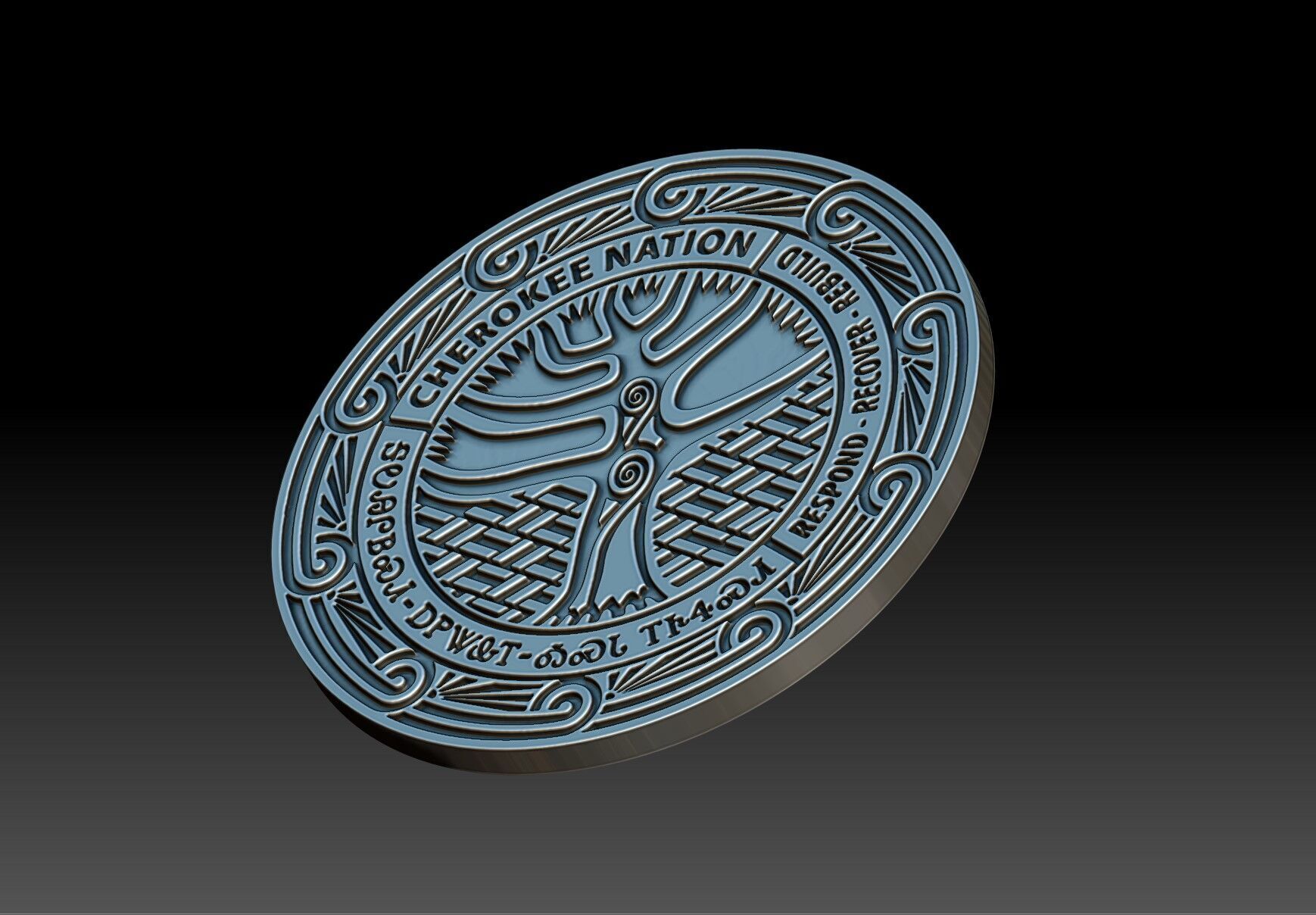 Cherokee Emblems 11 pcs 3D print model_30