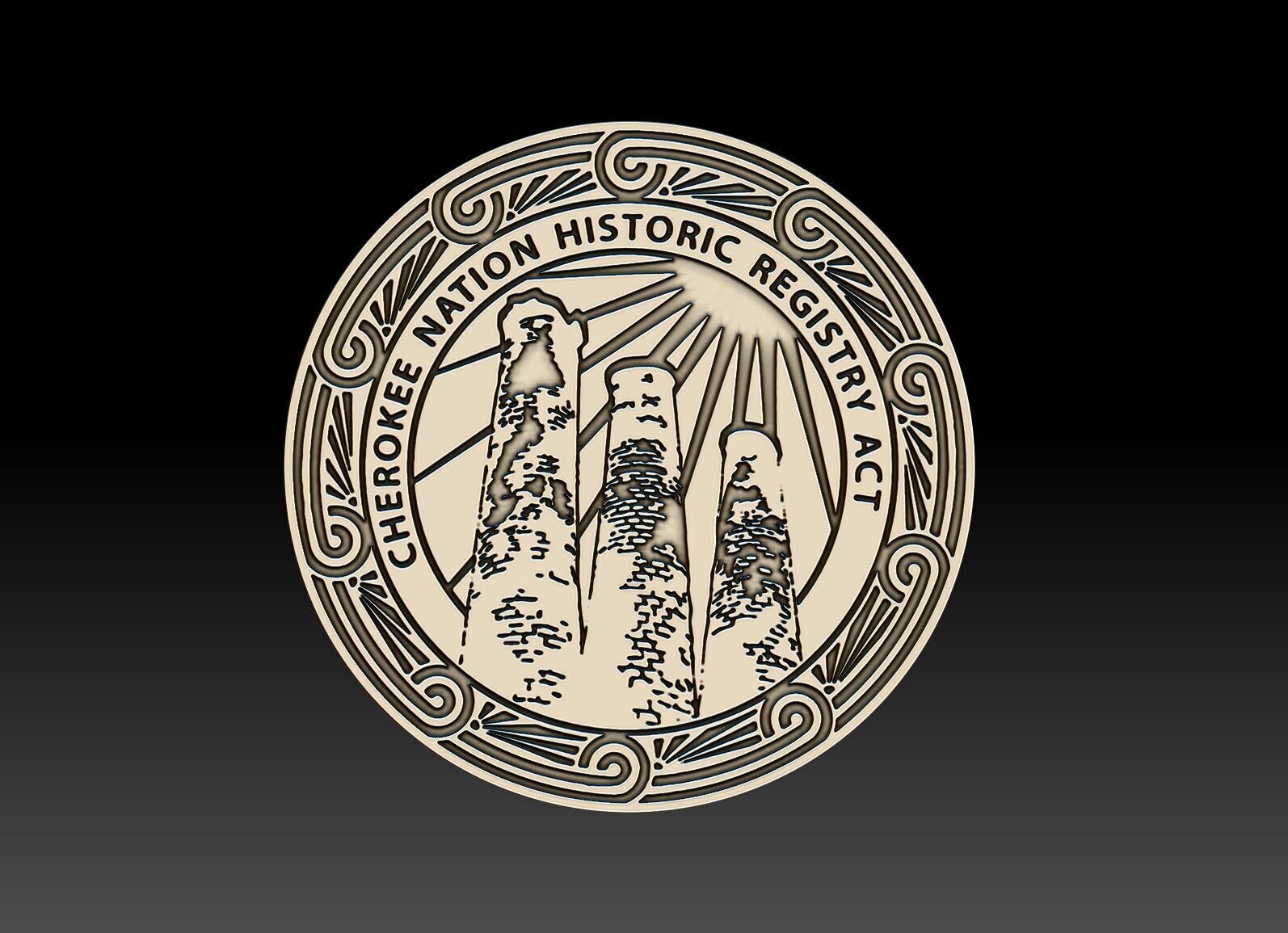 Cherokee Emblems 11 pcs 3D print model_14