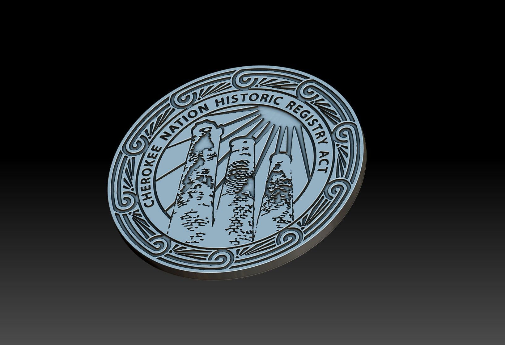 Cherokee Emblems 11 pcs 3D print model_11