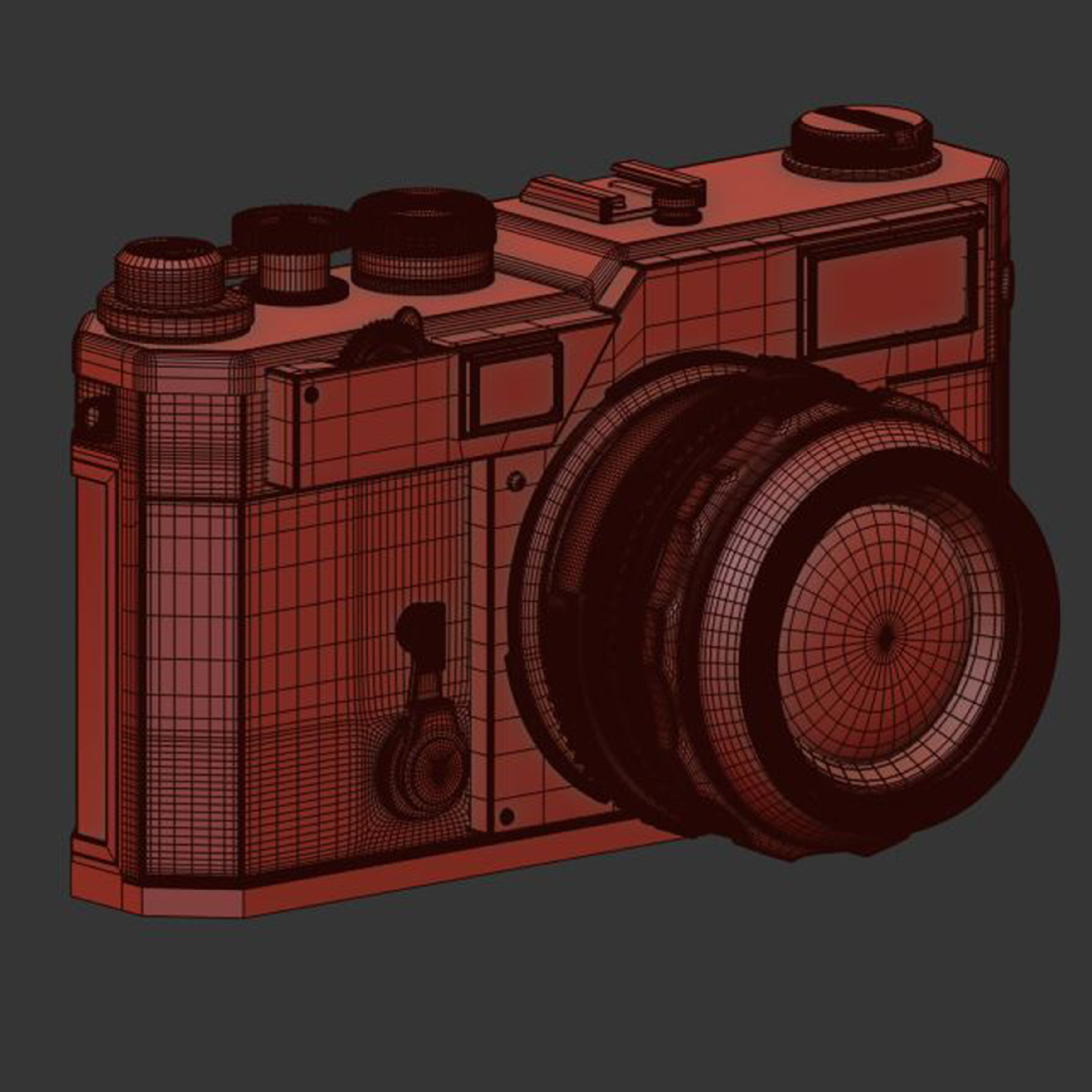 Camera Nikon S3 2000 3D model_6