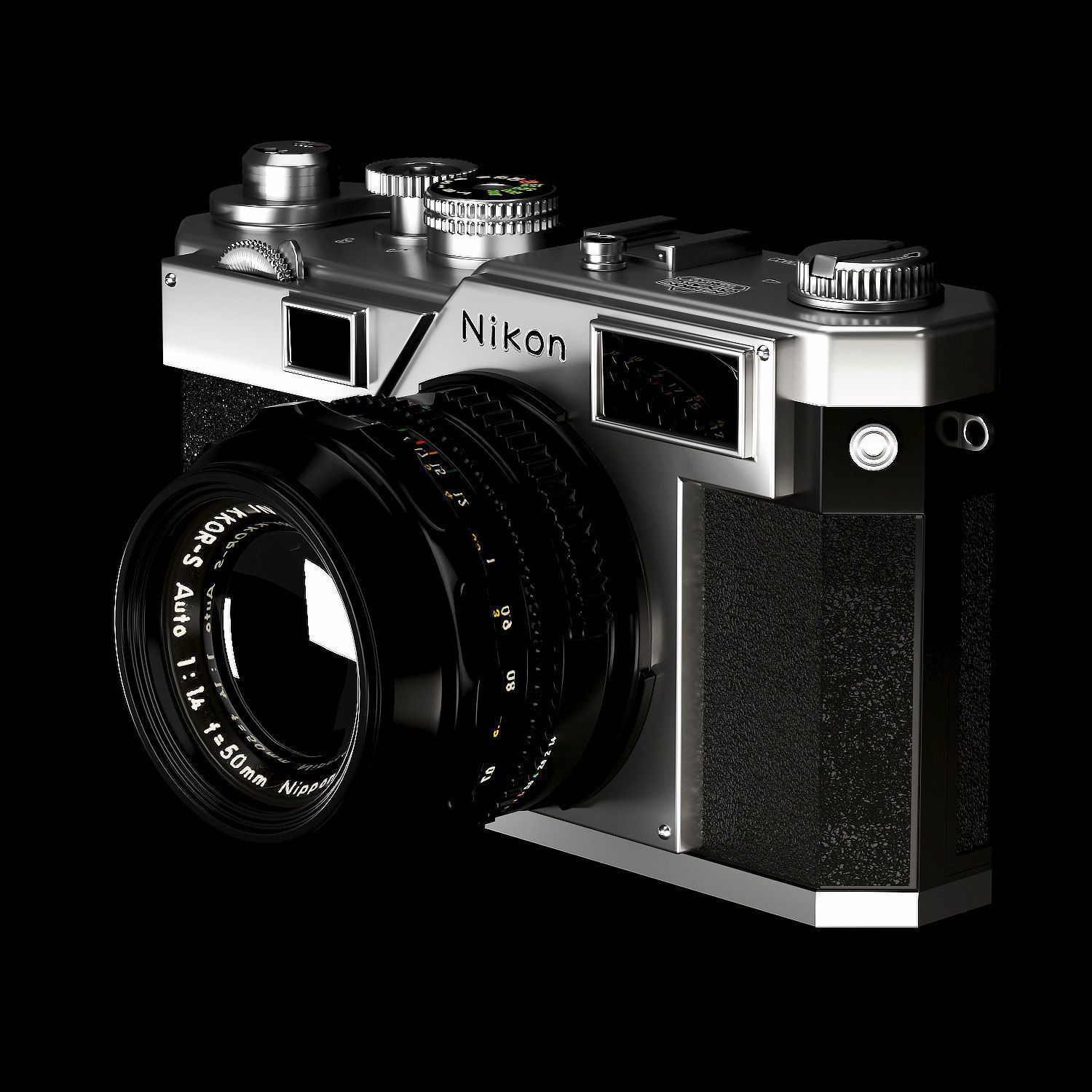 Camera Nikon S3 2000 3D model_3