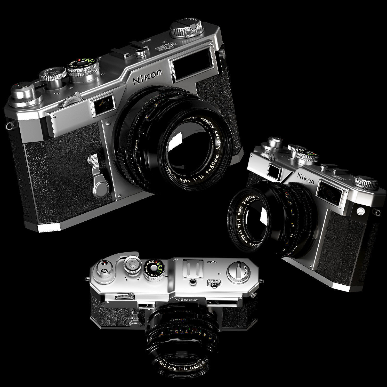 Camera Nikon S3 2000 3D model_2