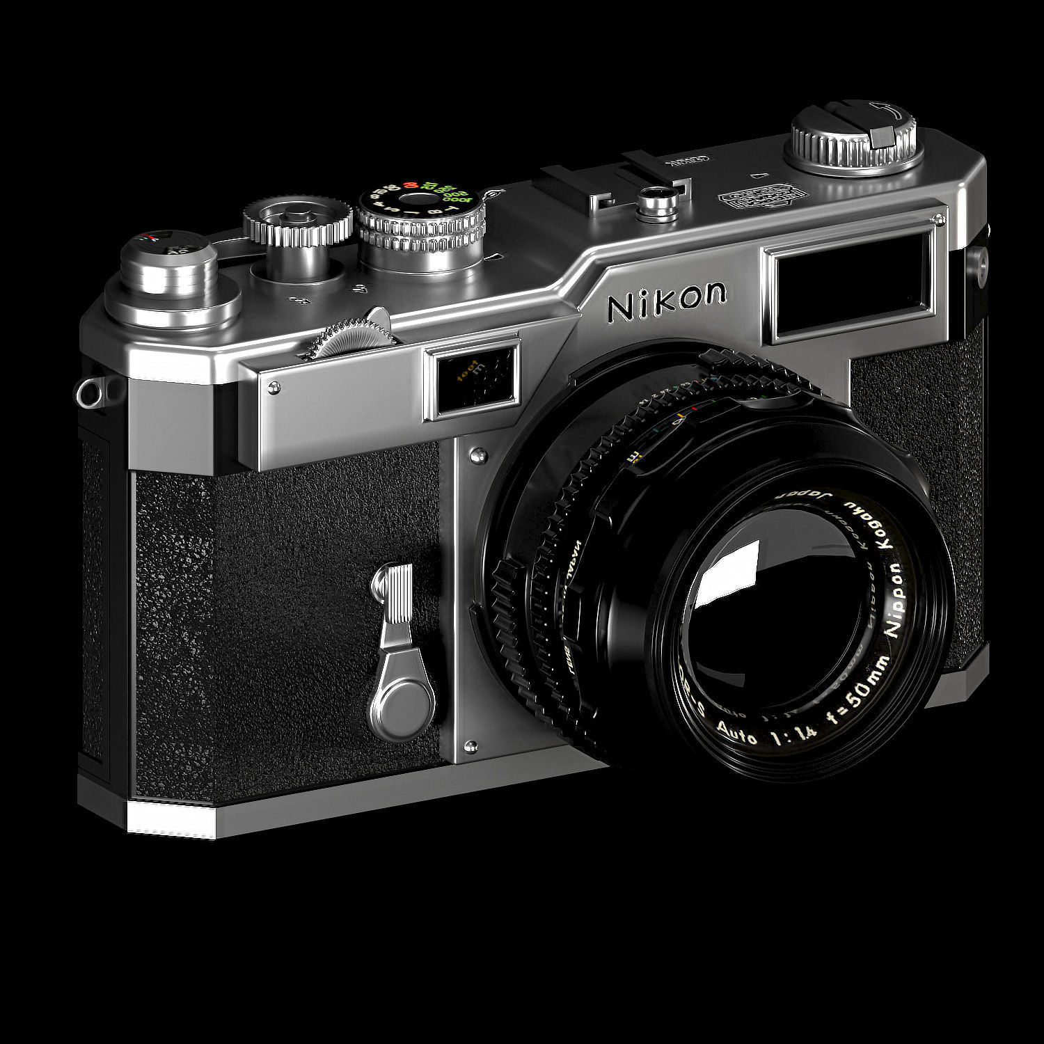 Camera Nikon S3 2000 3D model_1