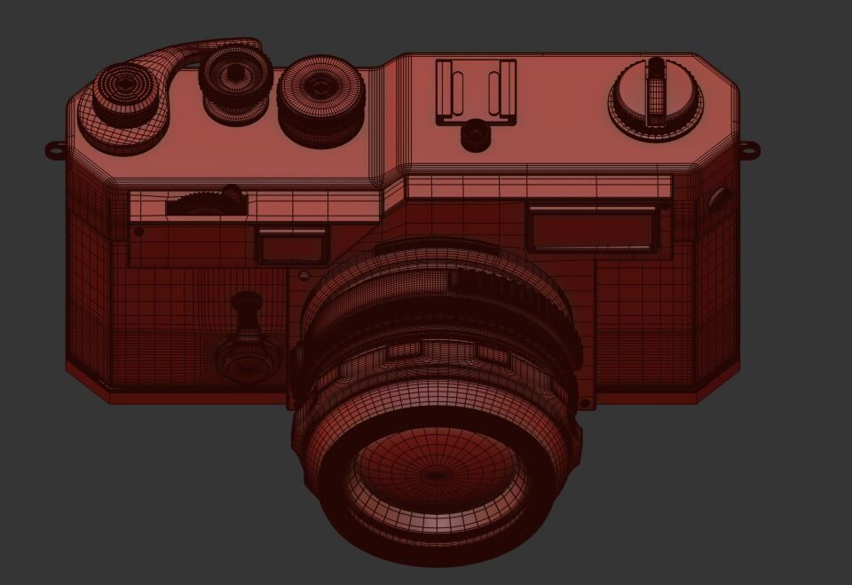 Camera Nikon S3 2000 3D model_8