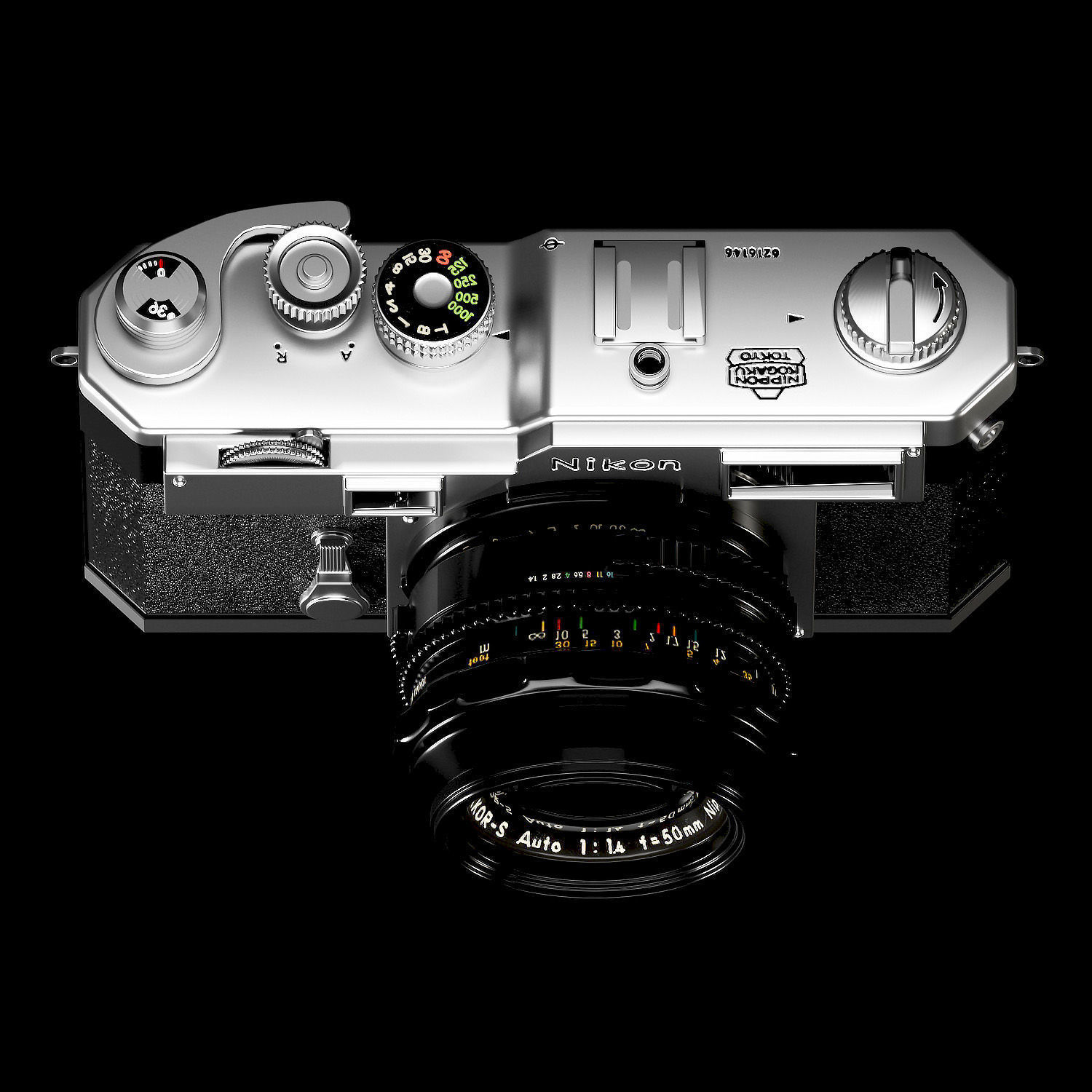 Camera Nikon S3 2000 3D model_4