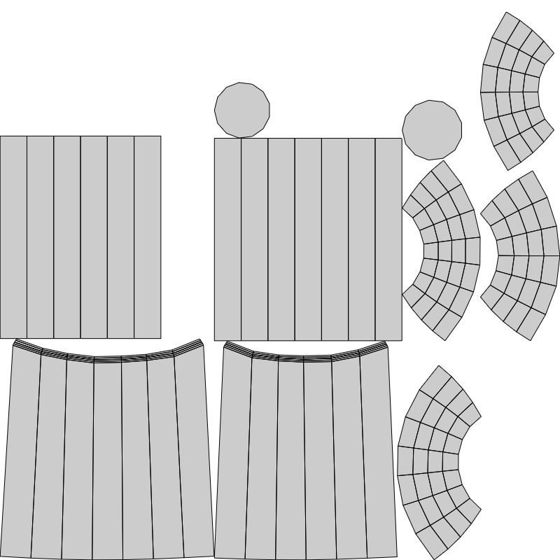 Simple tube vase I Low-poly 3D model_7