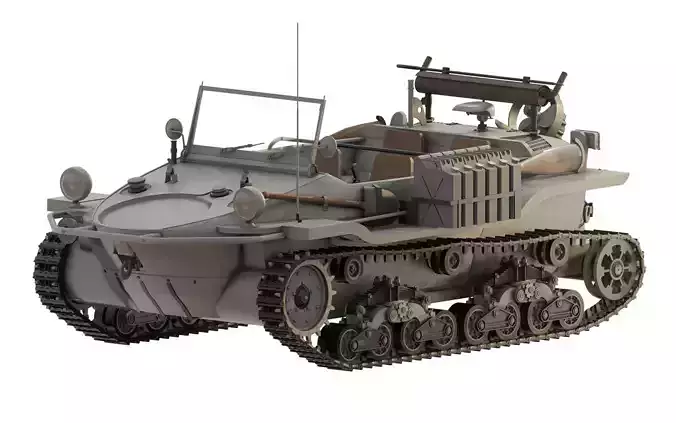 KUBELWAGEN IN THE SNOW 3D model