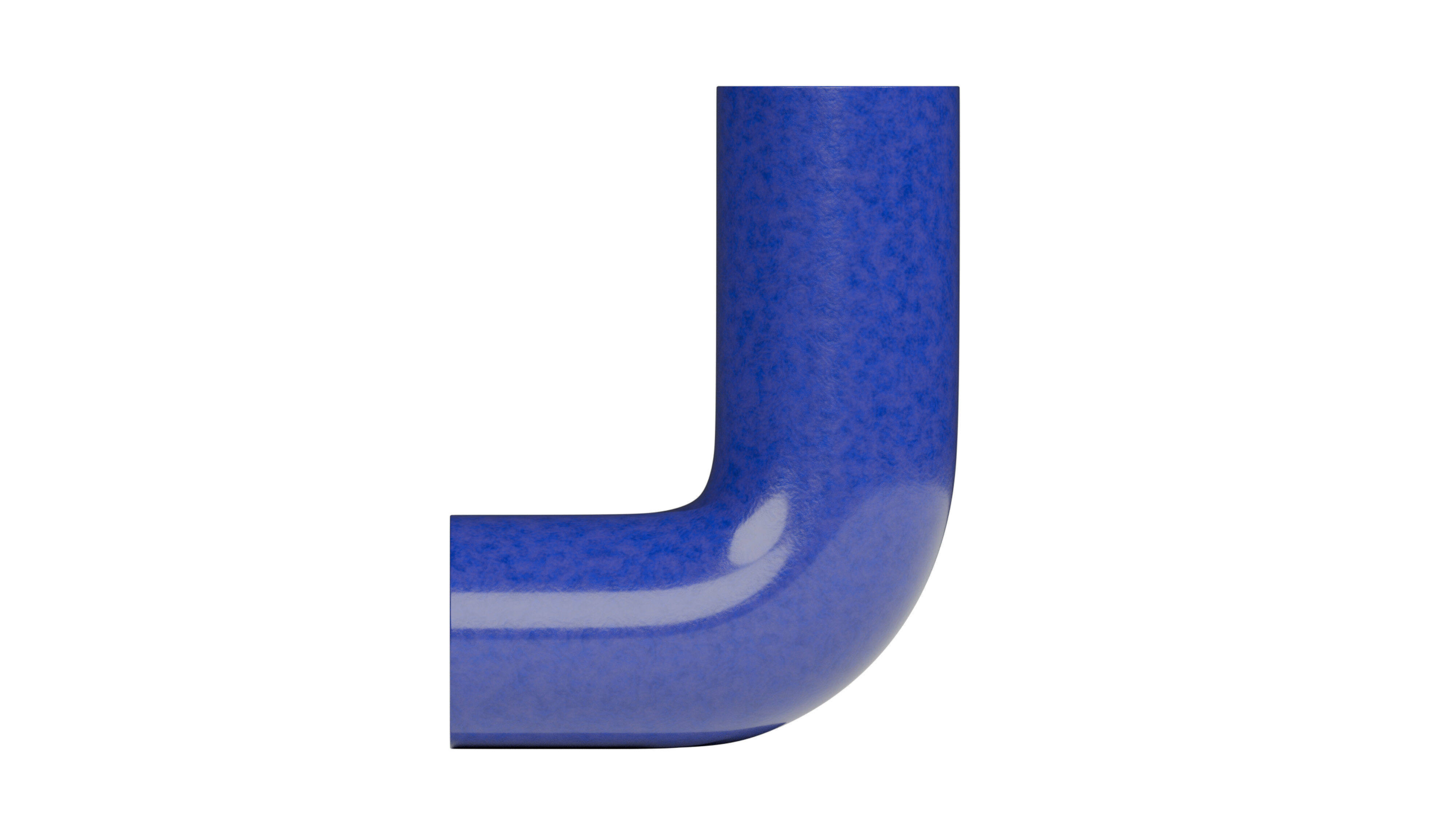 Simple tube vase L Low-poly 3D model_2