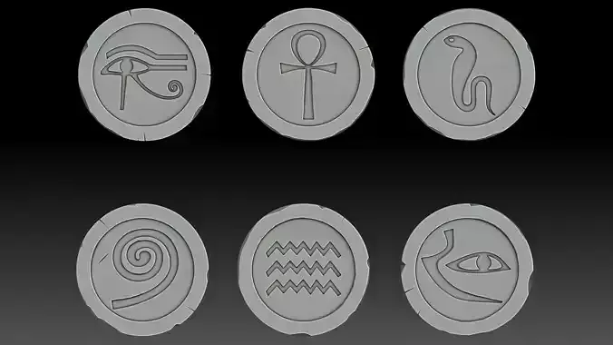 Stylized Coins Egypt