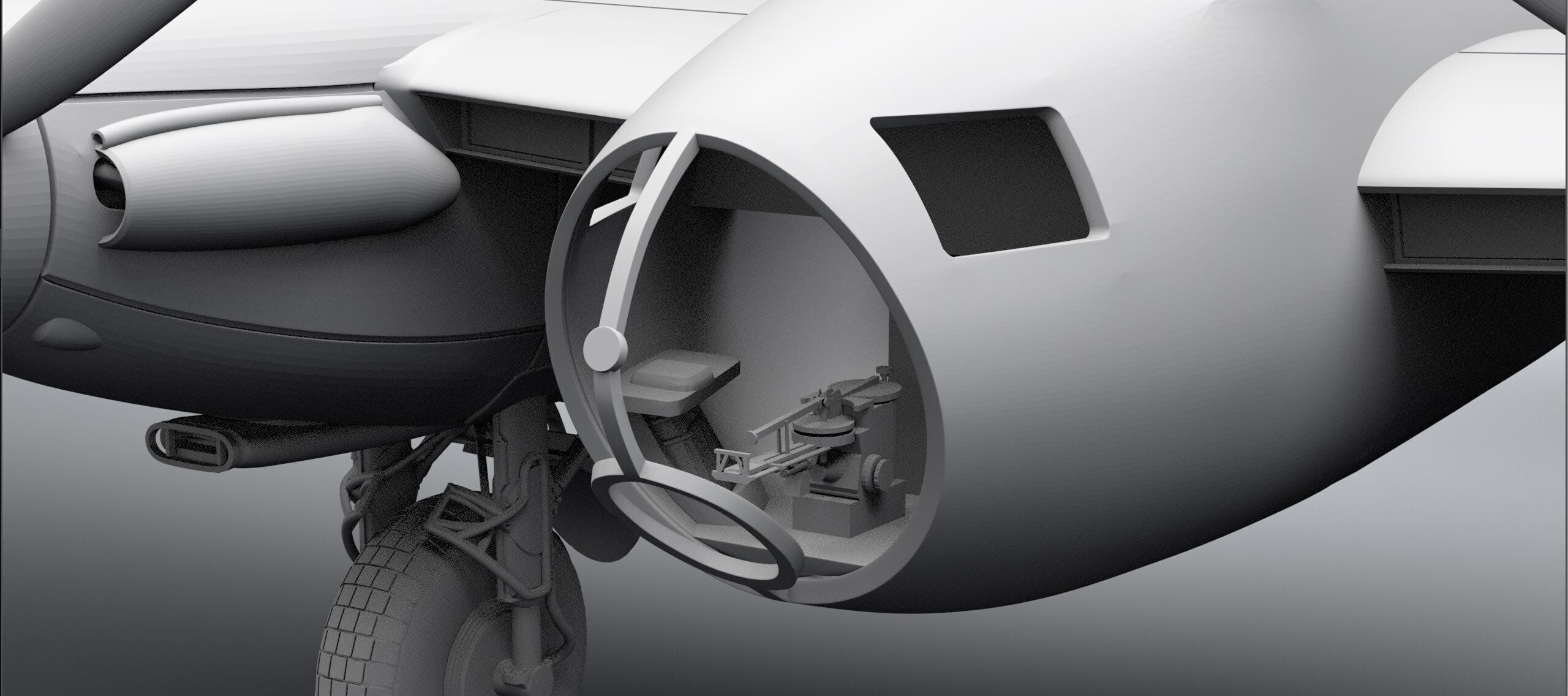 De Havilland Mosquito late scale model 3D print model_10