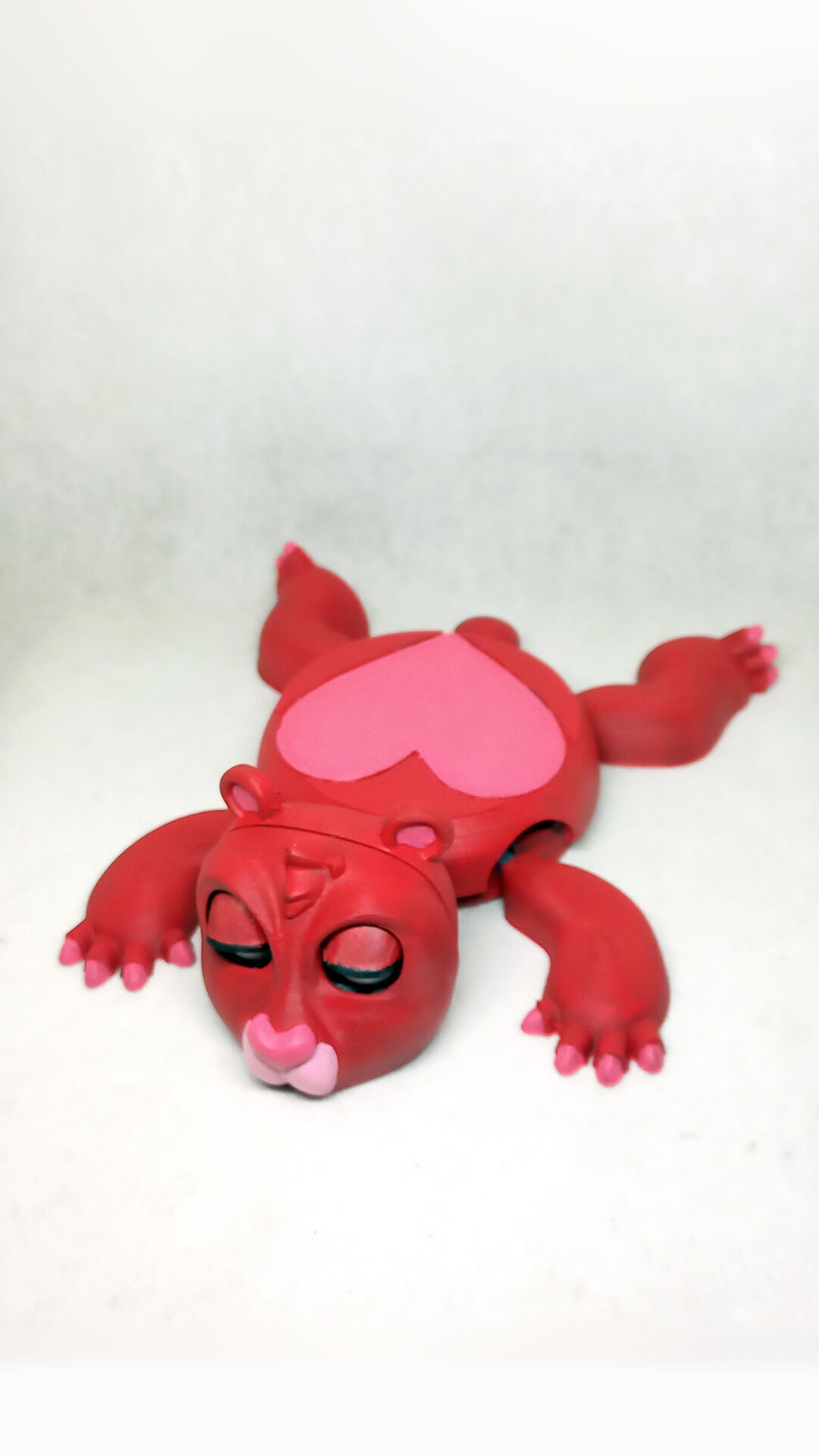 valentine teddy bear cup holder No Supports needed 3D print model_12