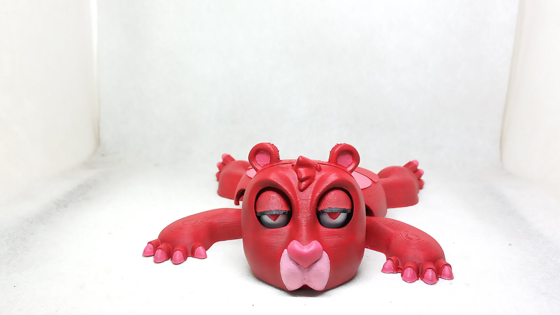 valentine teddy bear cup holder No Supports needed 3D print model_10