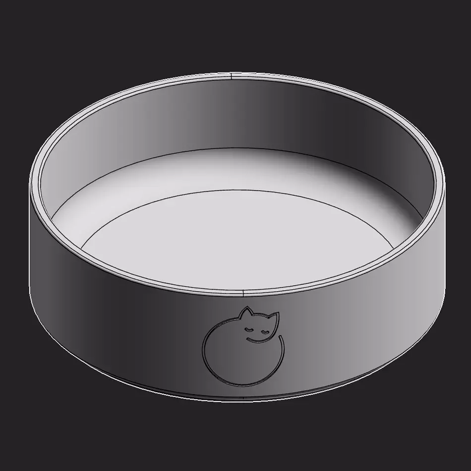 Cat Bowl Free 3D print model