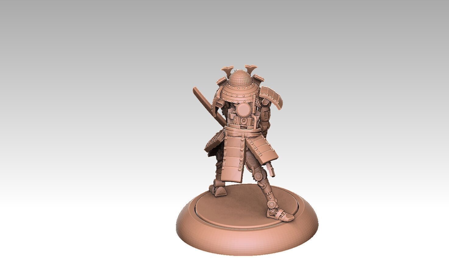 Robo Samurai no 2 3D print model_4