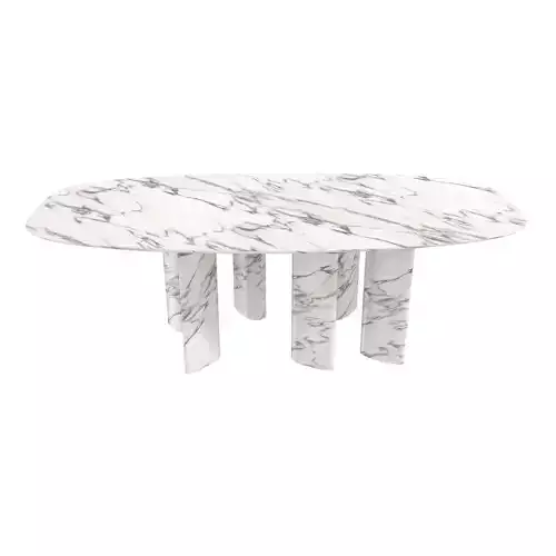 Kreoo    Ellenico Dining Table in Calacatta Classico