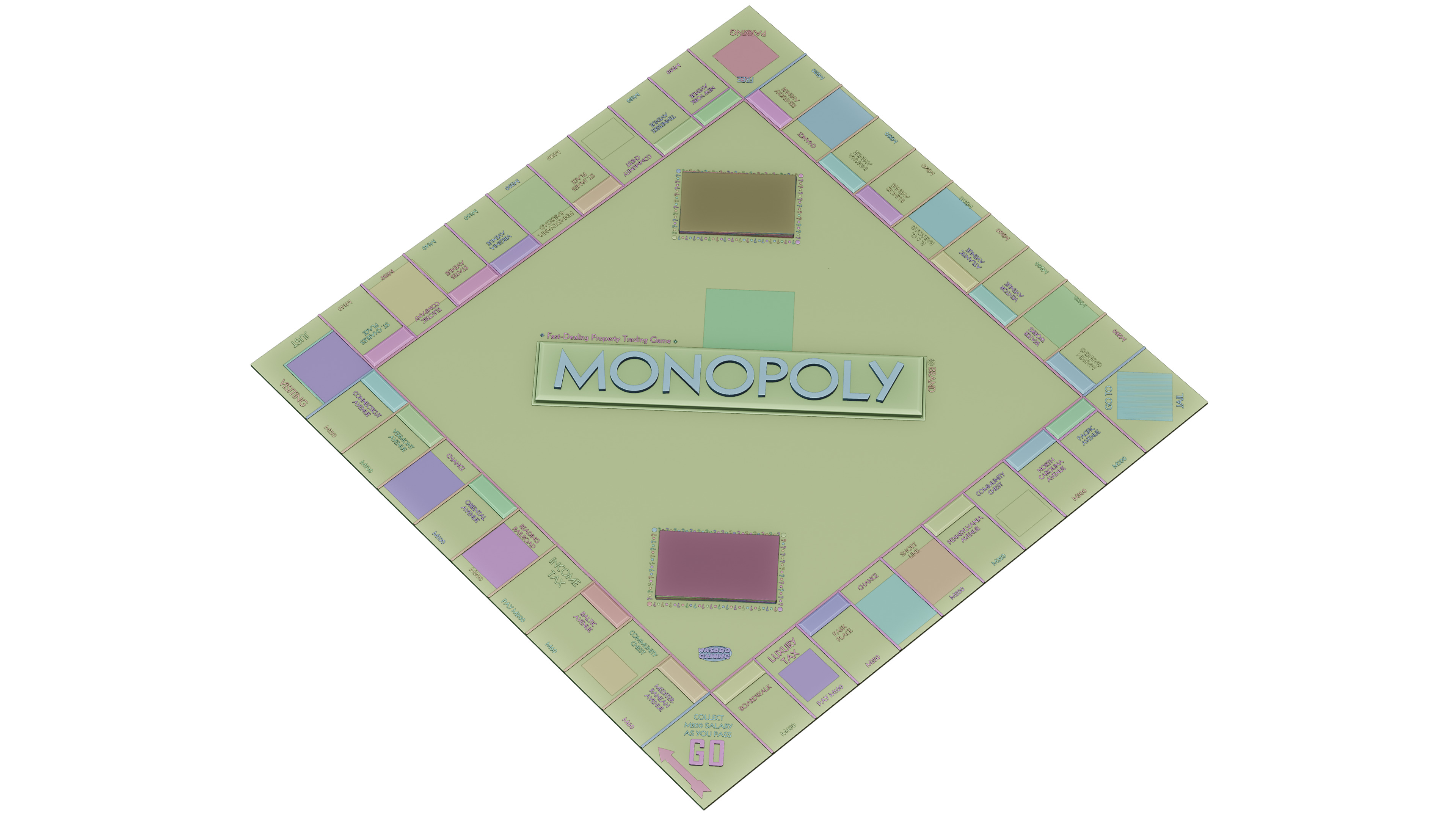 monopoly board game 3D model_12