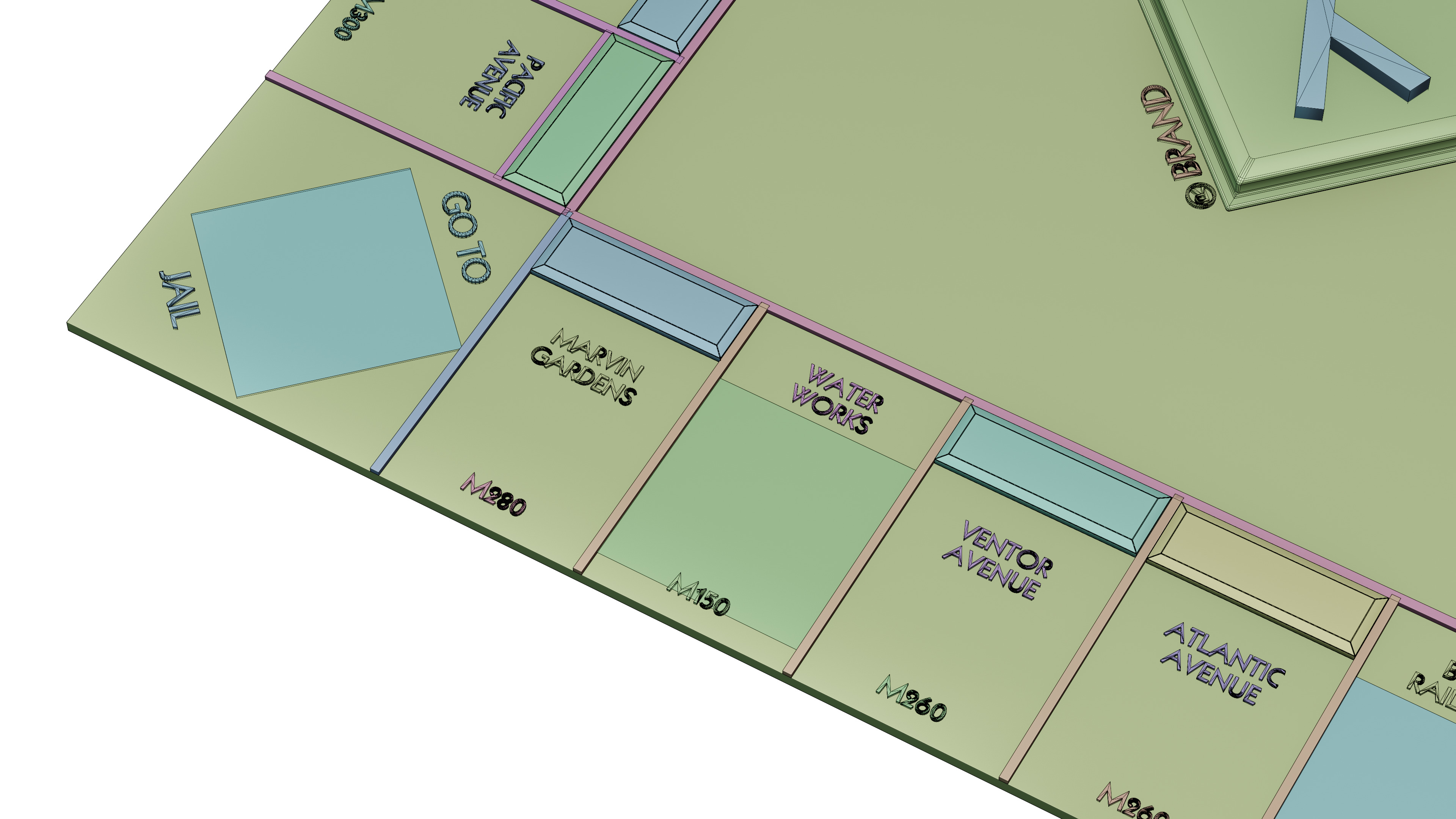 monopoly board game 3D model_15