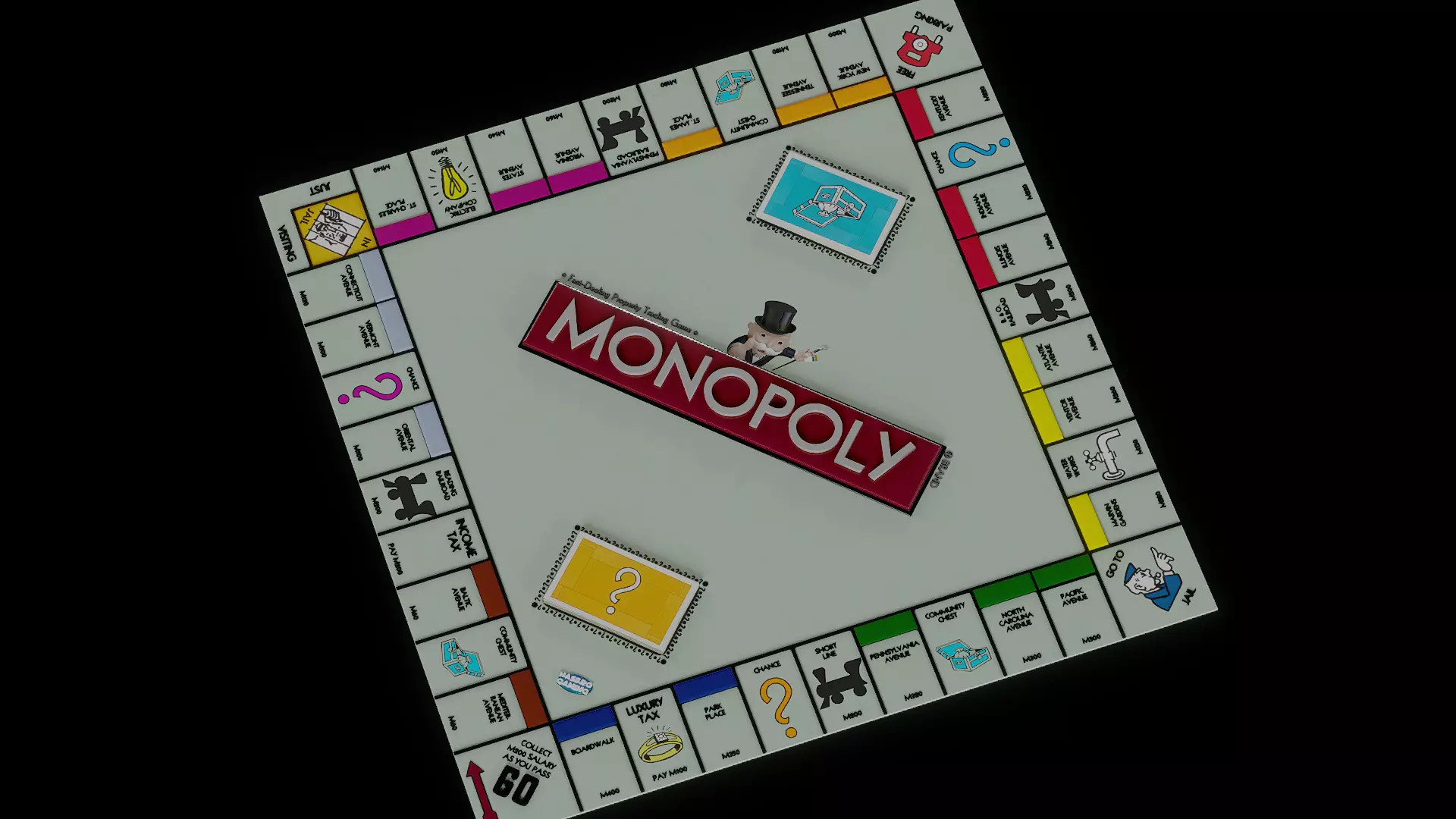 monopoly board game 3D model_0
