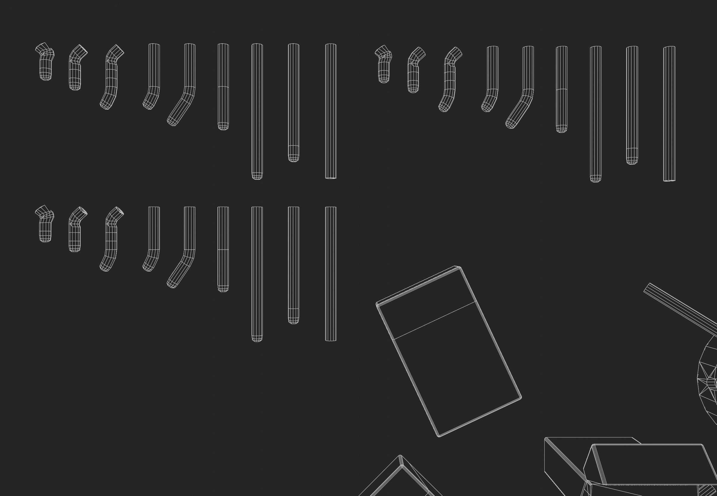 Realistic Smoking Pack Collection Low-poly 3D model_16