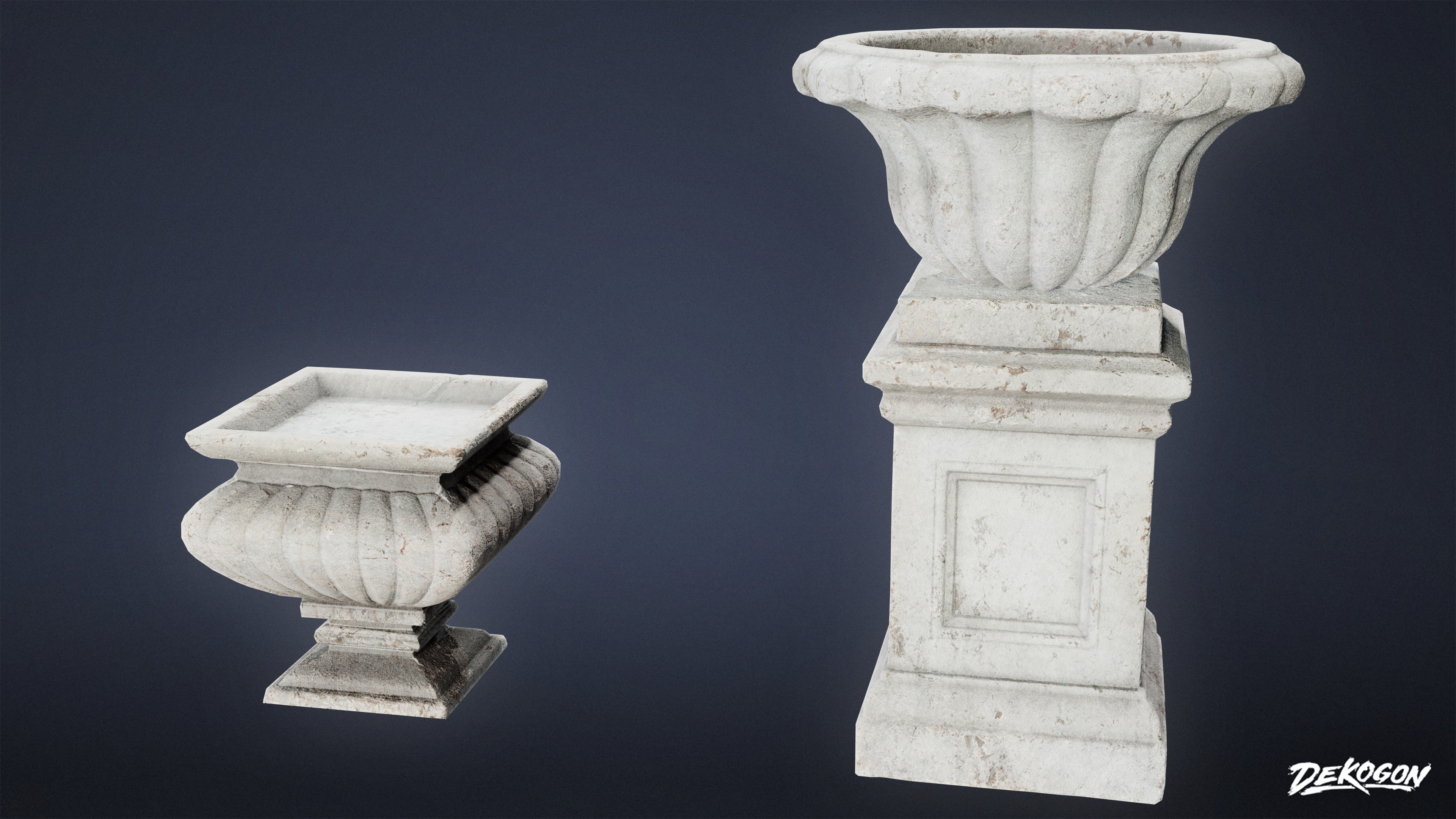 STONE SCULPTURES - Stone Decor 04 - LOW POLY Low-poly 3D model_1