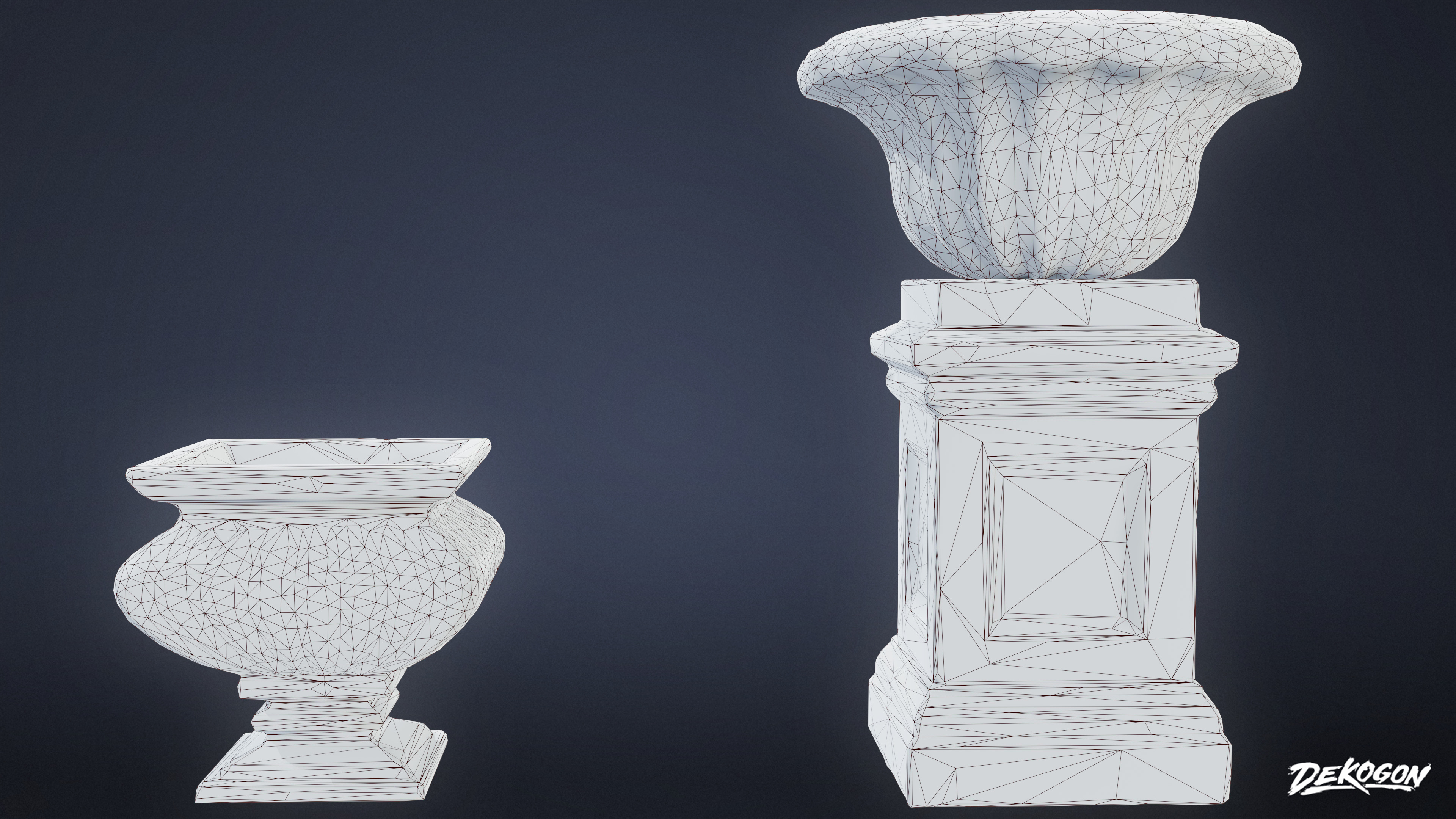 STONE SCULPTURES - Stone Decor 04 - LOW POLY Low-poly 3D model_8