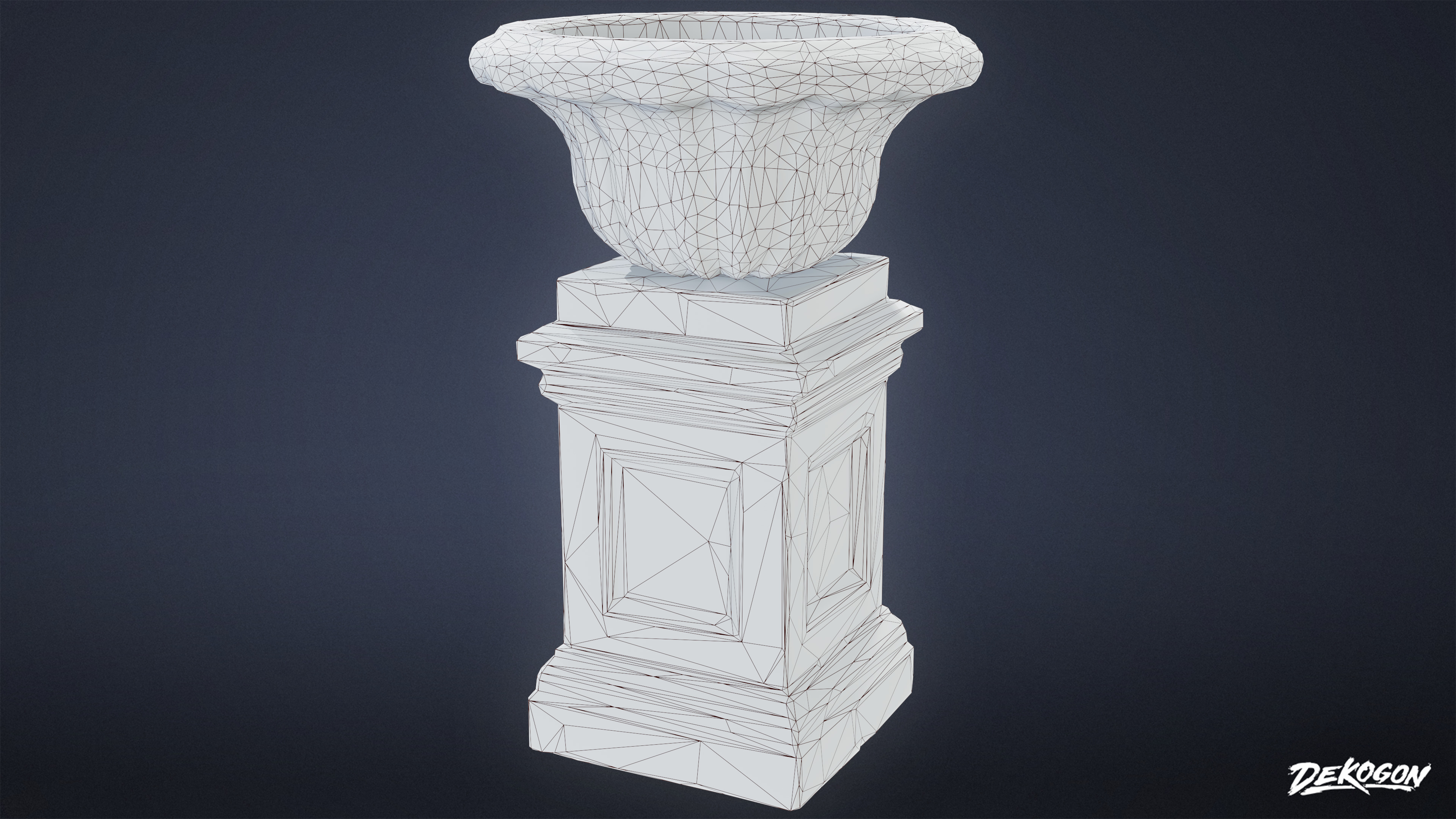 STONE SCULPTURES - Stone Decor 04 - LOW POLY Low-poly 3D model_7