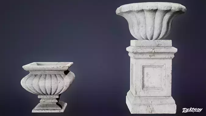 STONE SCULPTURES - Stone Decor 04 - LOW POLY