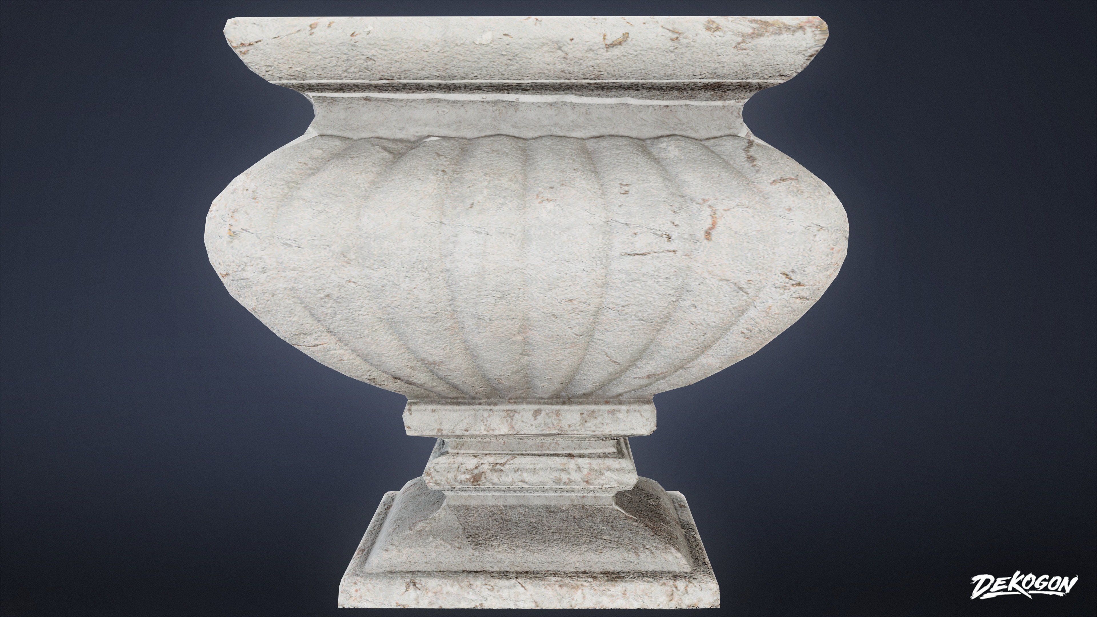 STONE SCULPTURES - Stone Decor 04 - LOW POLY Low-poly 3D model_4