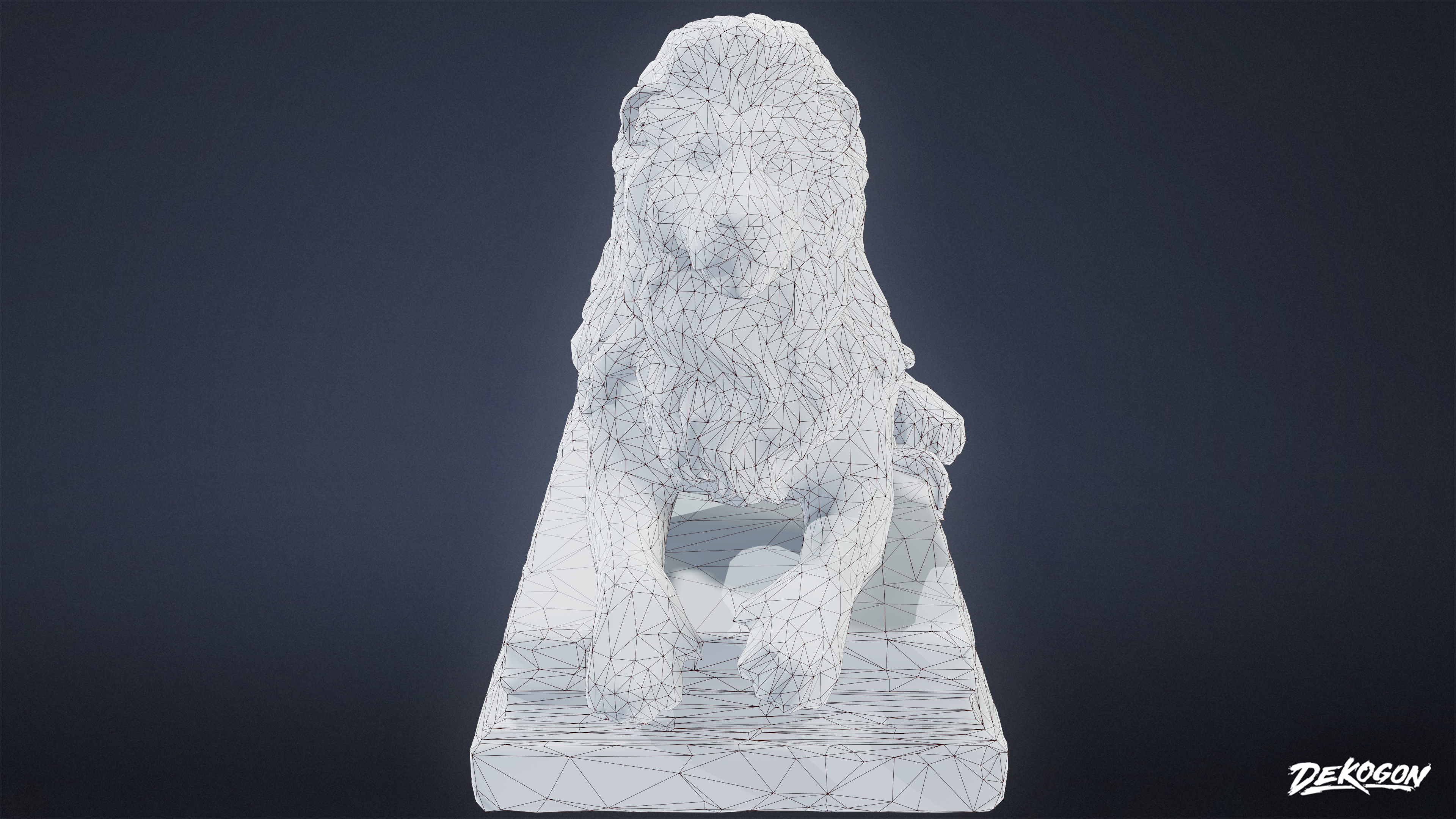 STONE SCULPTURES - Stone Decor 07 - LOW POLY Low-poly 3D model_8