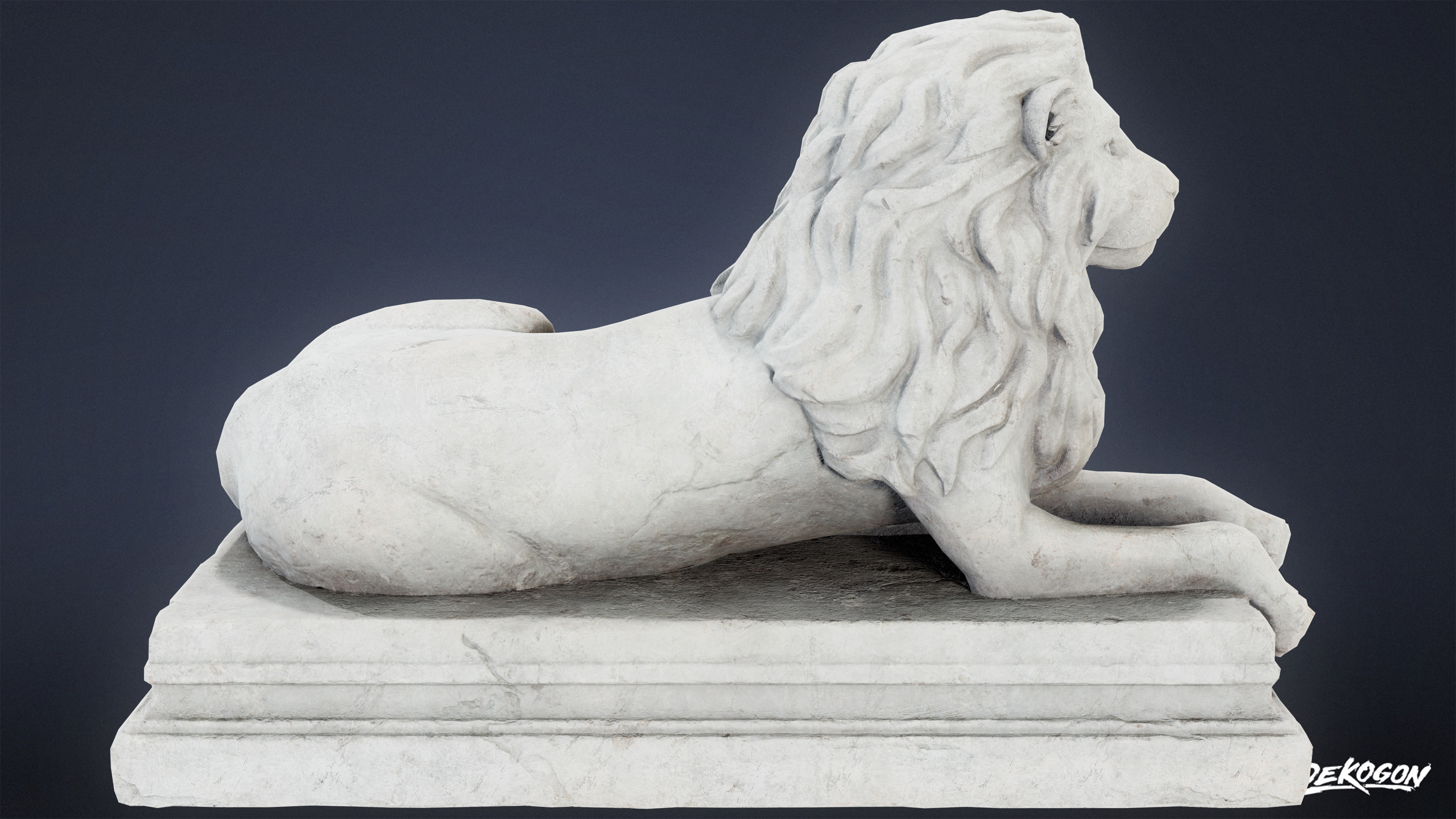 STONE SCULPTURES - Stone Decor 07 - LOW POLY Low-poly 3D model_3